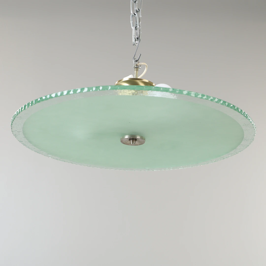 TAKPLAFOND, glas och metall, 1940/40-tal.