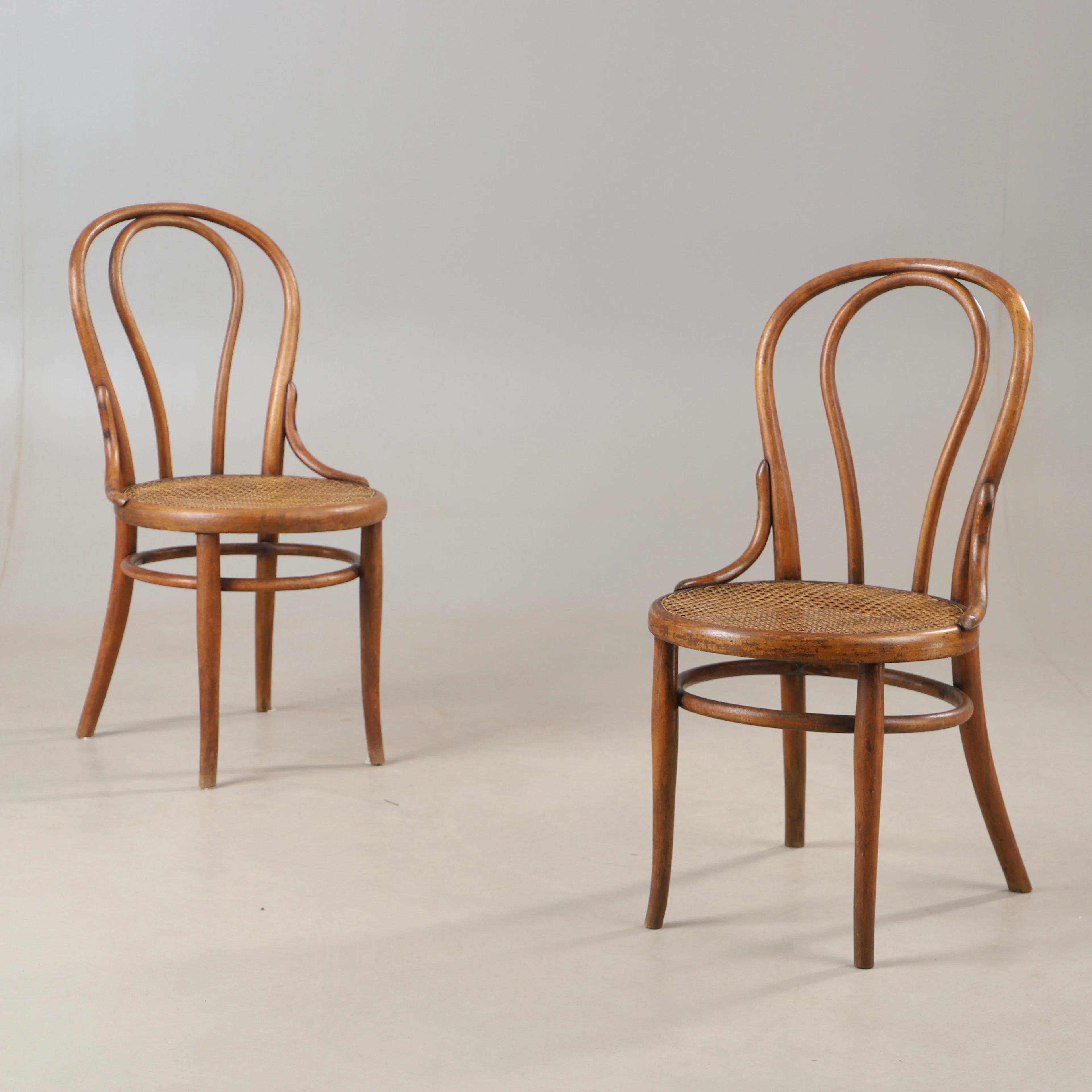 STOLAR, 1 par, rotting och böjträ, Thonet, 1900-talets första hälft.
