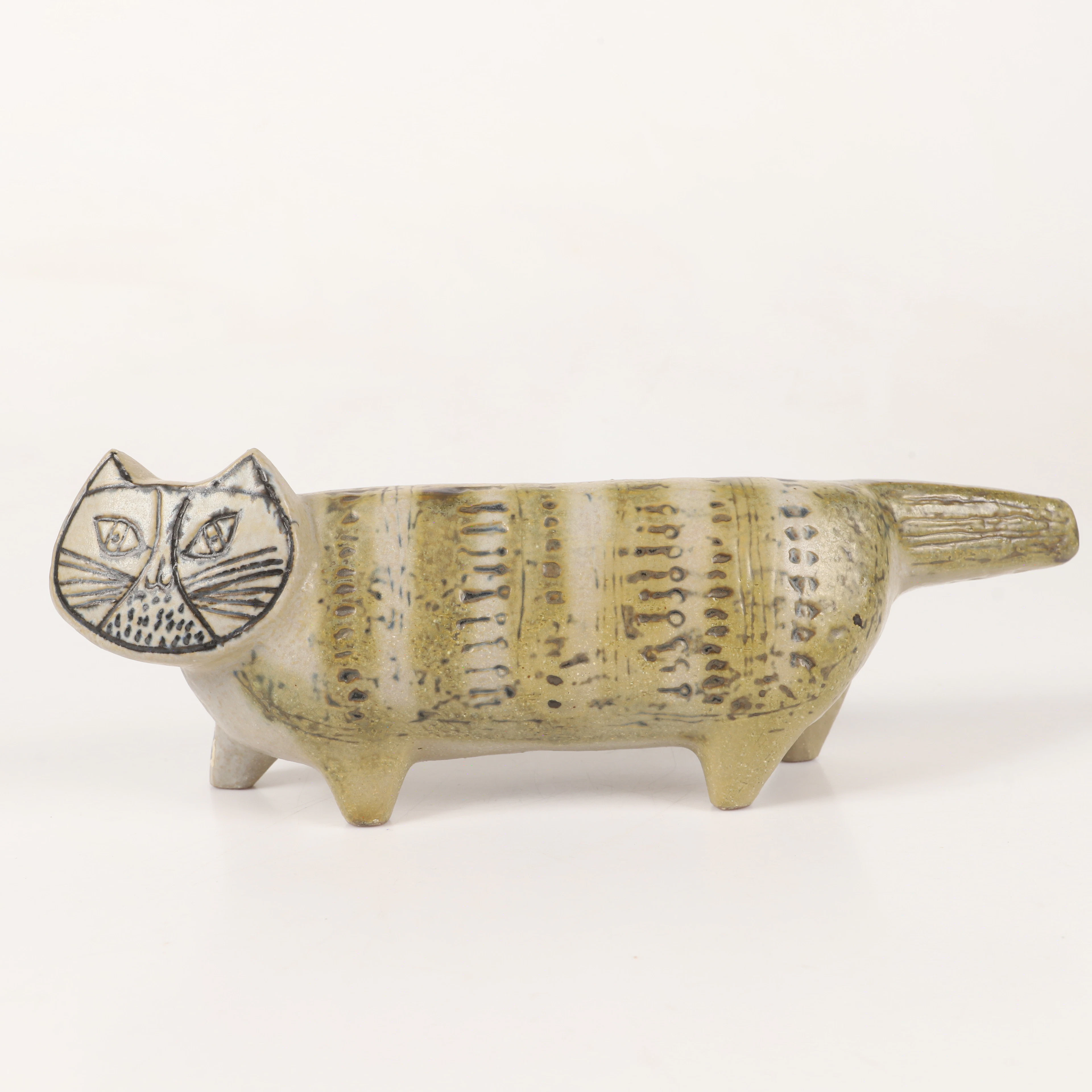 LISA LARSON. Figurin, katt ur serien "Stora Zoo", stengods, Gustavsberg.