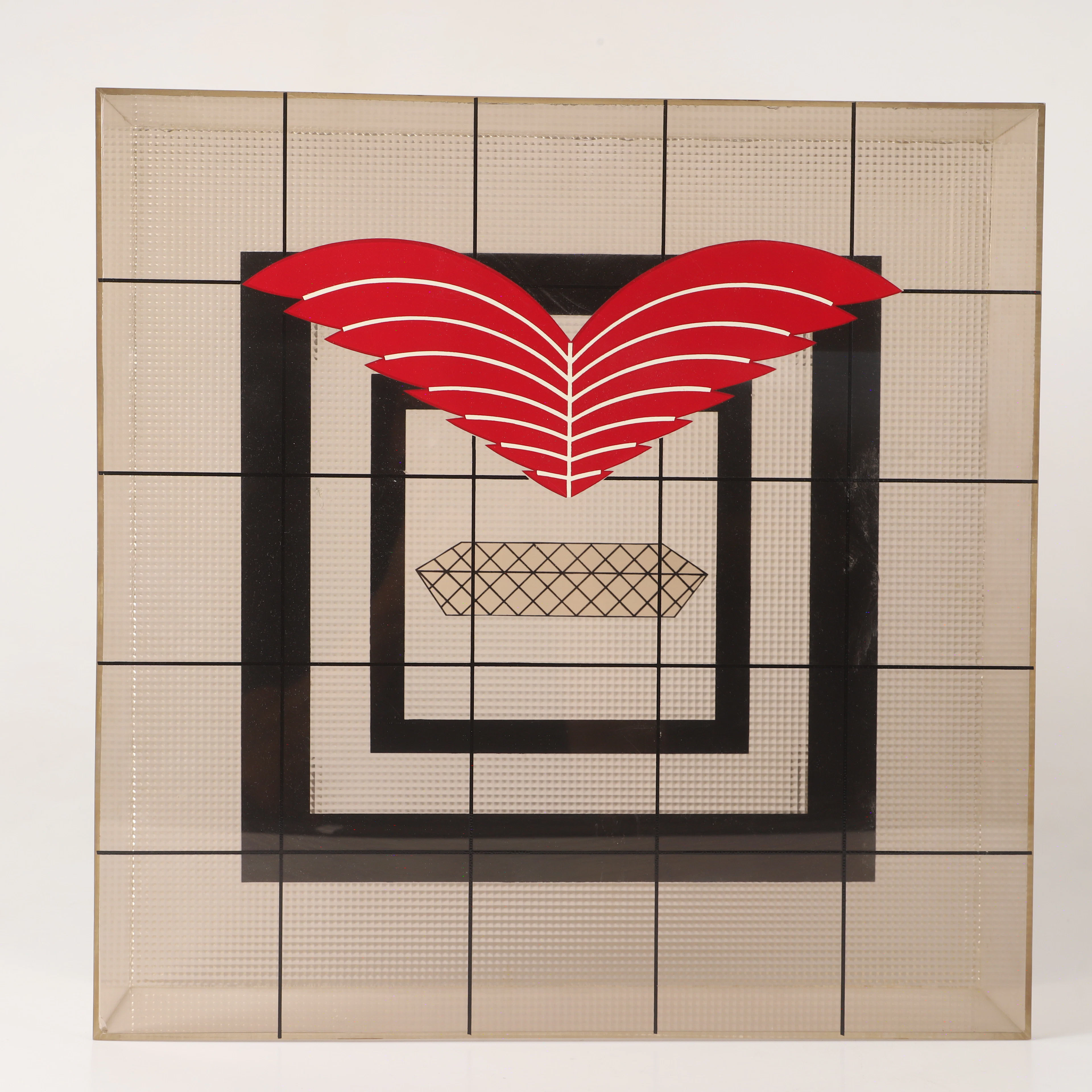 LARS KARLMARK. TILLSKRIVEN. Skulptur, plexiglas, osignerad.