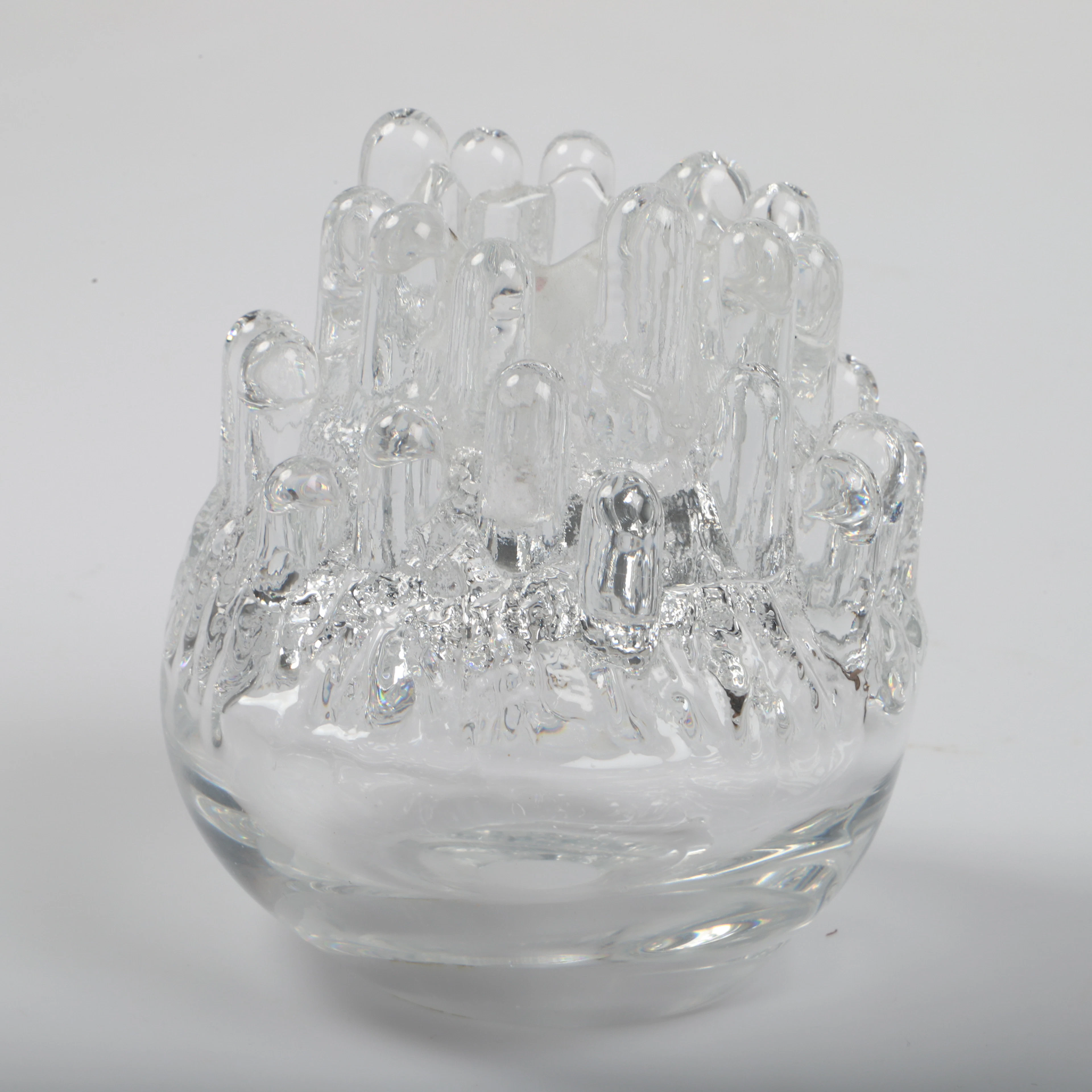 GÖRAN WÄRFF. Ljuslykta, "Polaris", glas, Kosta, signerad.
