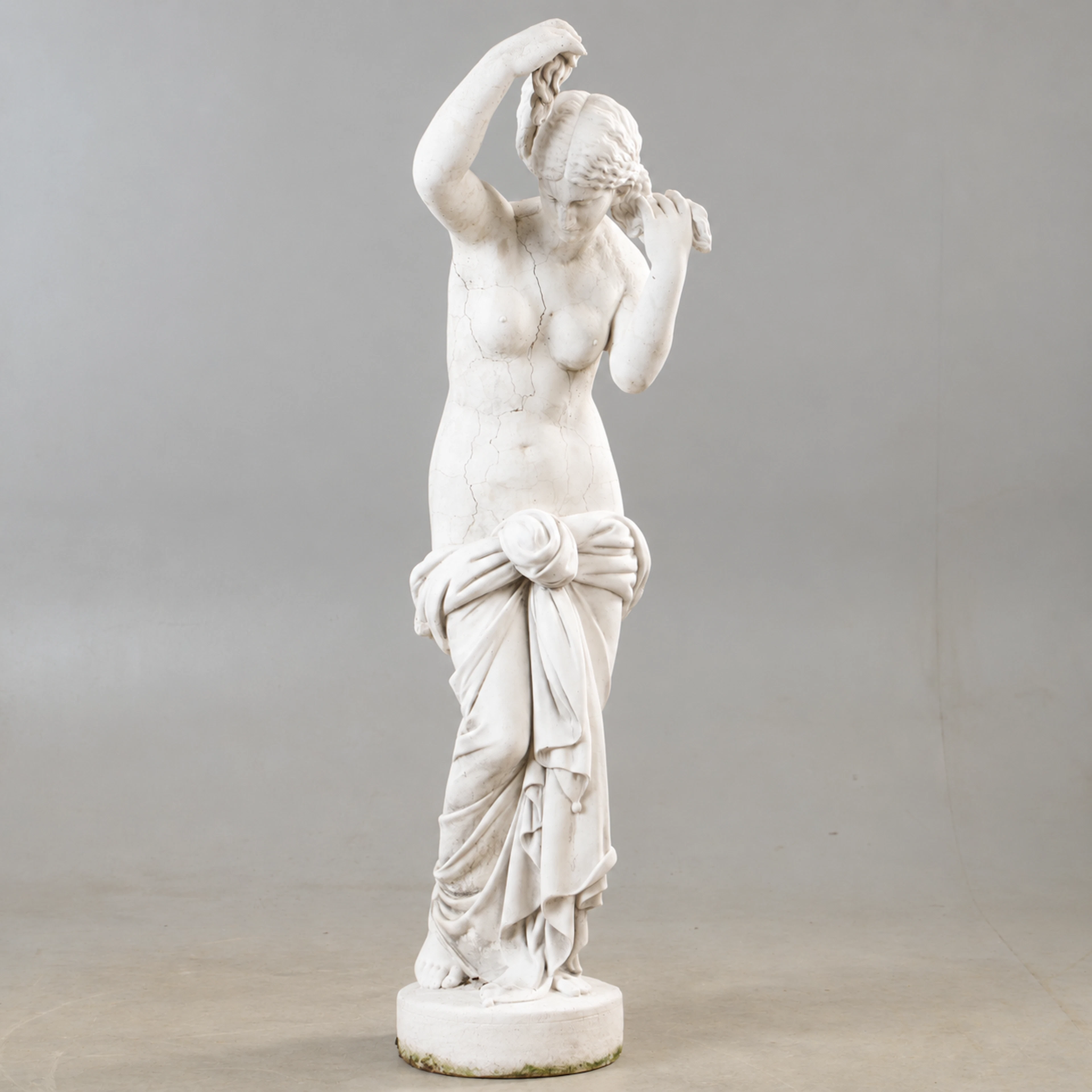TRÄDGÅRDSSKULPTUR, "Venus", gjutmassa, 1900-tal.