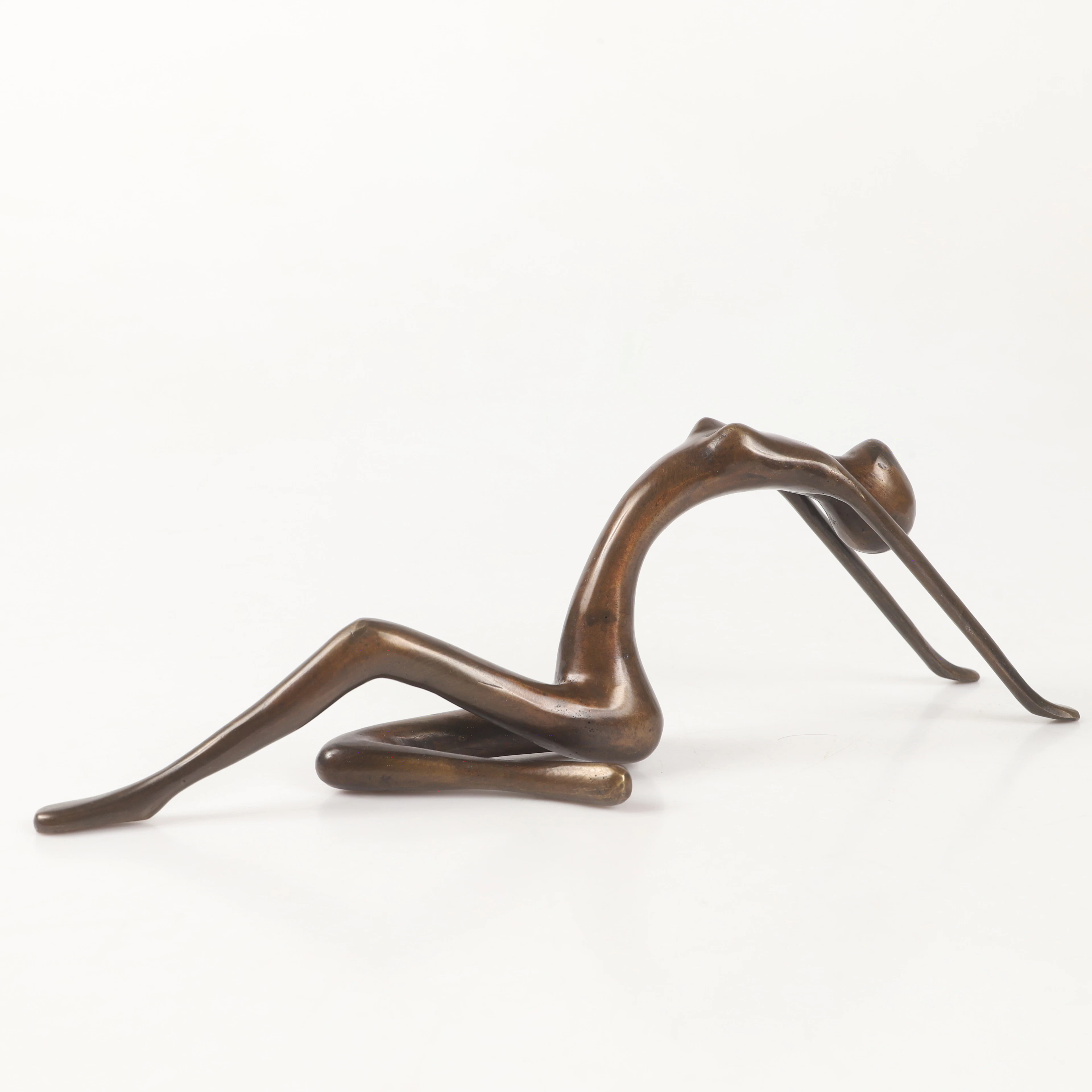 SKULPTUR, abstrakt kvinnostudie, brons.