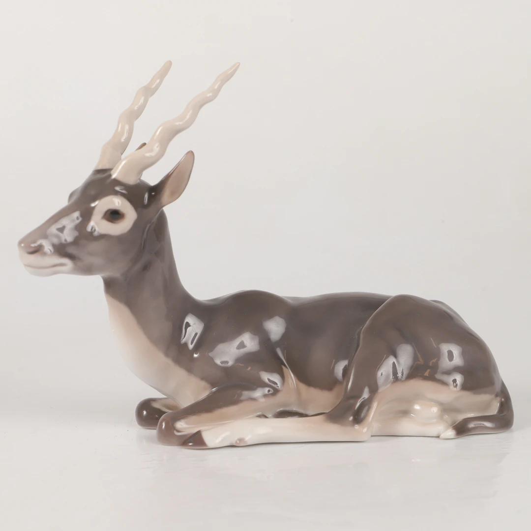 FIGURIN, antilop, porslin, Bing & Gröndahl, Danmark.