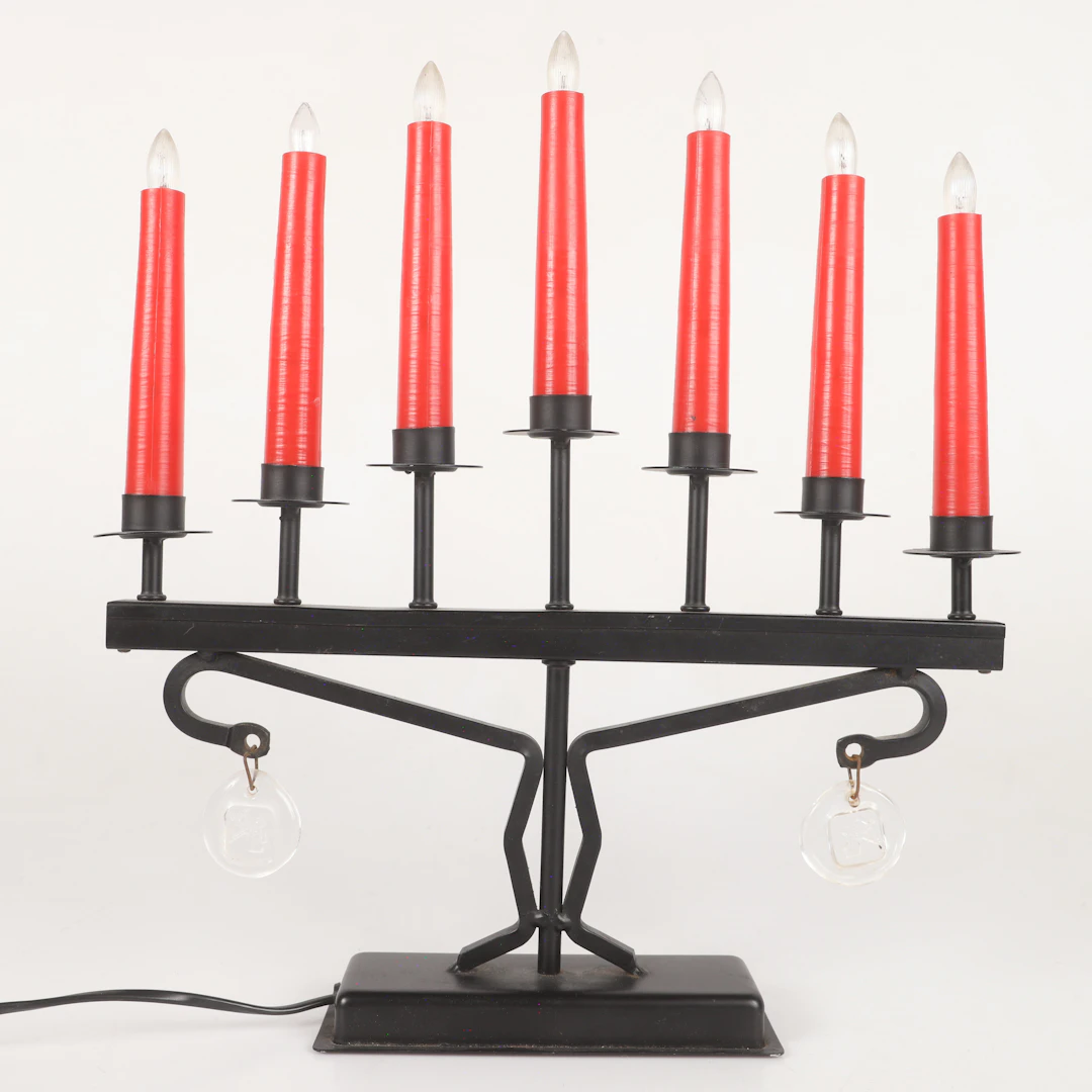 ADVENTSLJUSSTAKE, modell JUL 740, metall/plast med glasprismor, Asea Skandia.