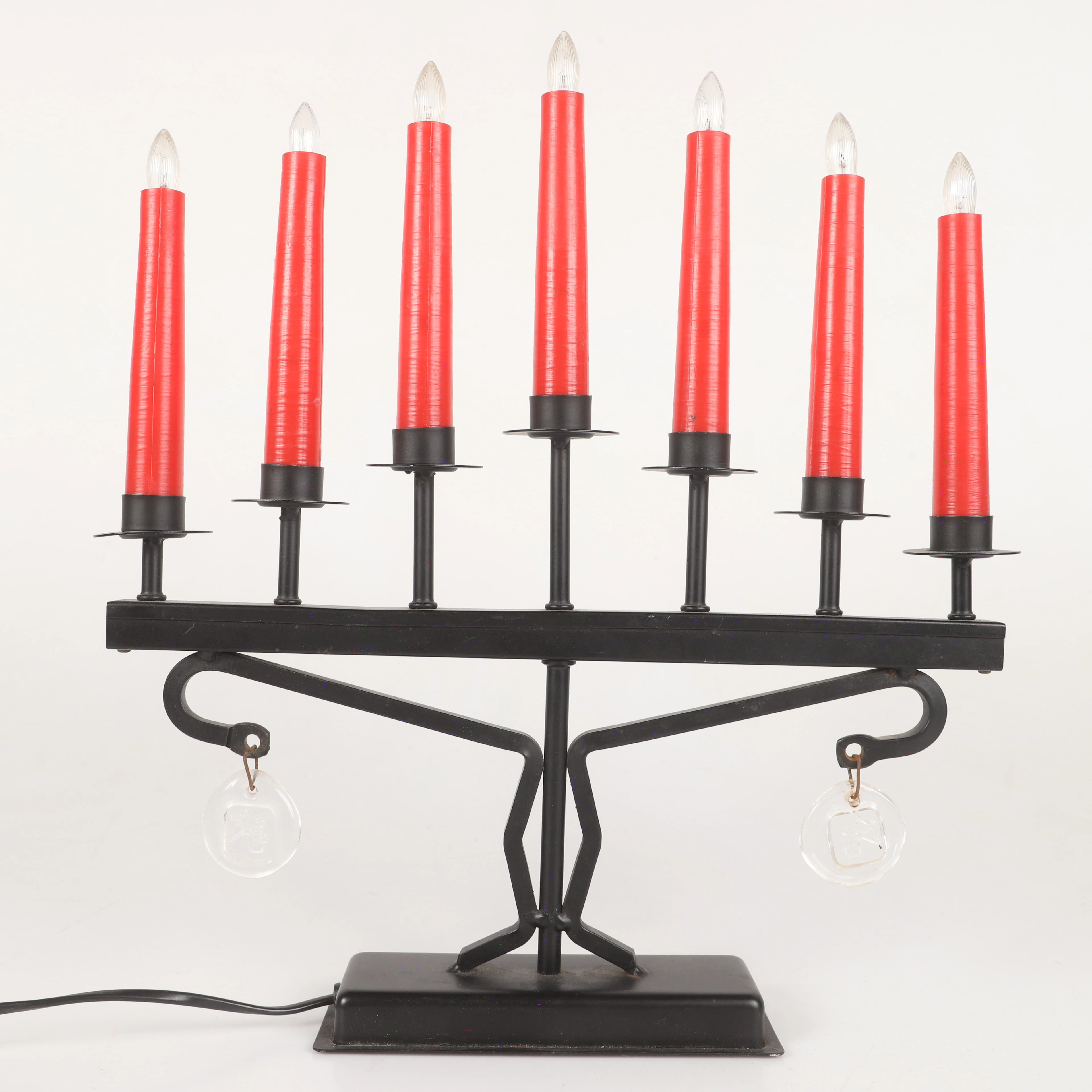 ADVENTSLJUSSTAKE, modell JUL 740, metall/plast med glasprismor, Asea Skandia.