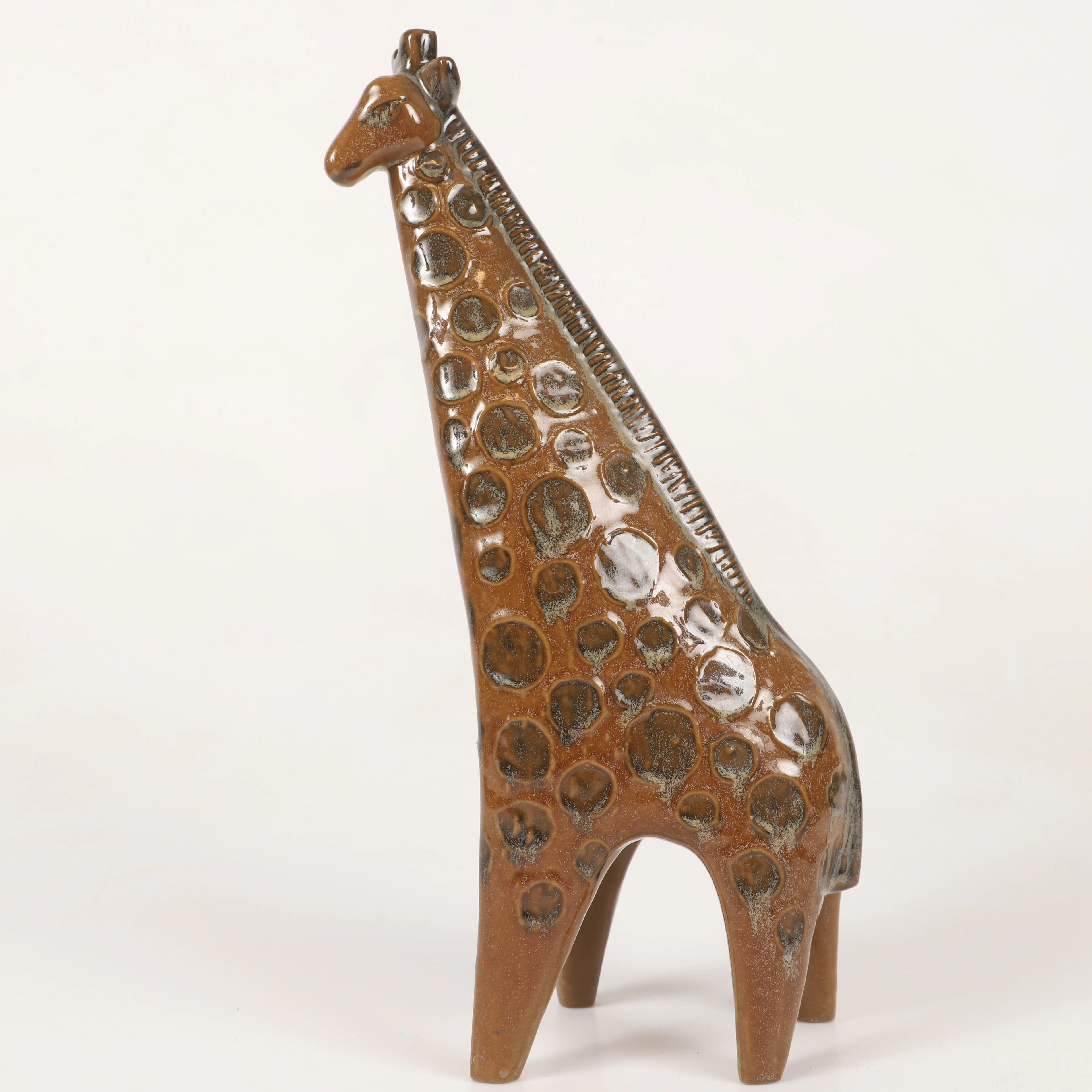LISA LARSON. Figurin, ”Giraff” ur serien ”Stora Zoo”, stengods, Gustavsberg.