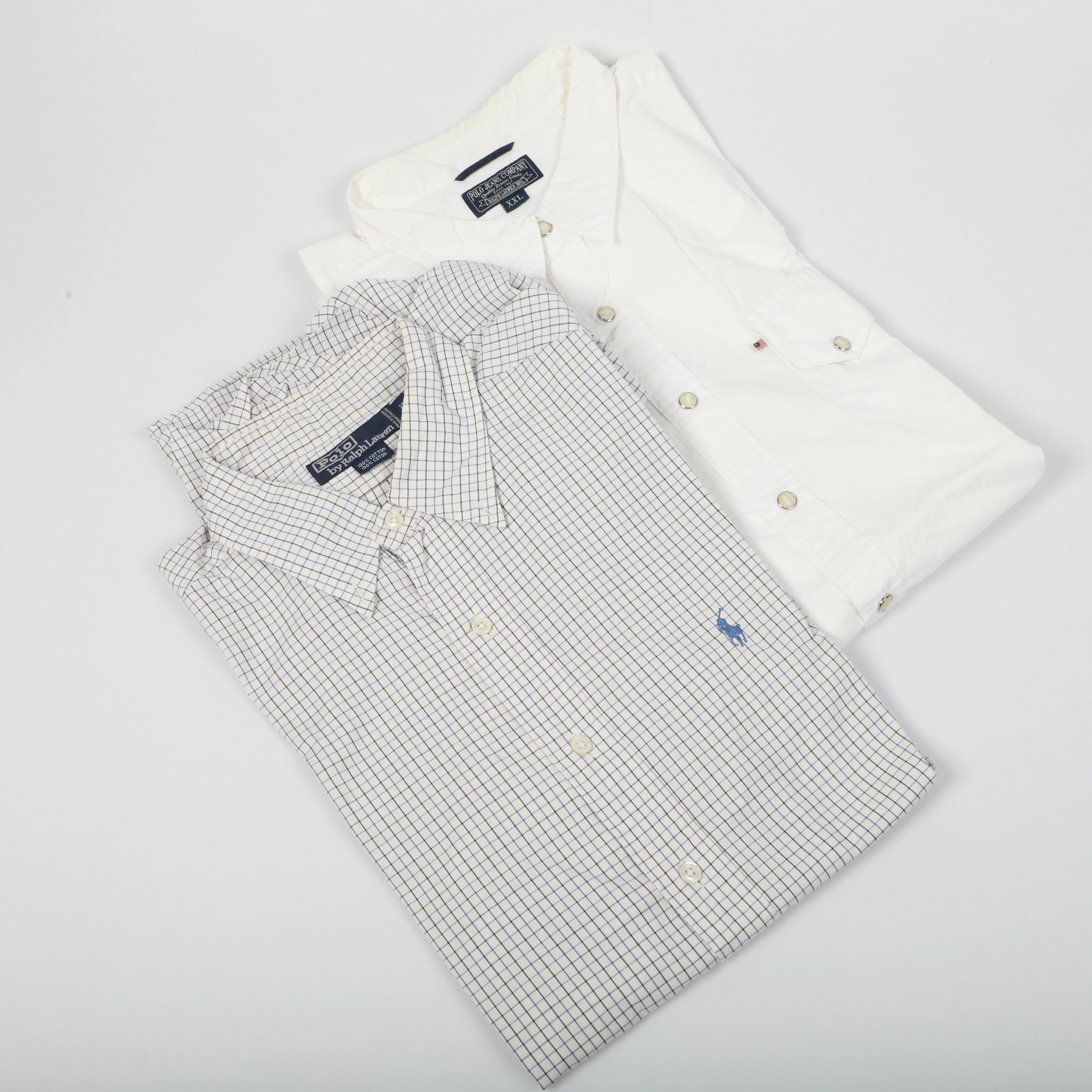 SKJORTOR, 2 stycken, herrmodell, Polo.