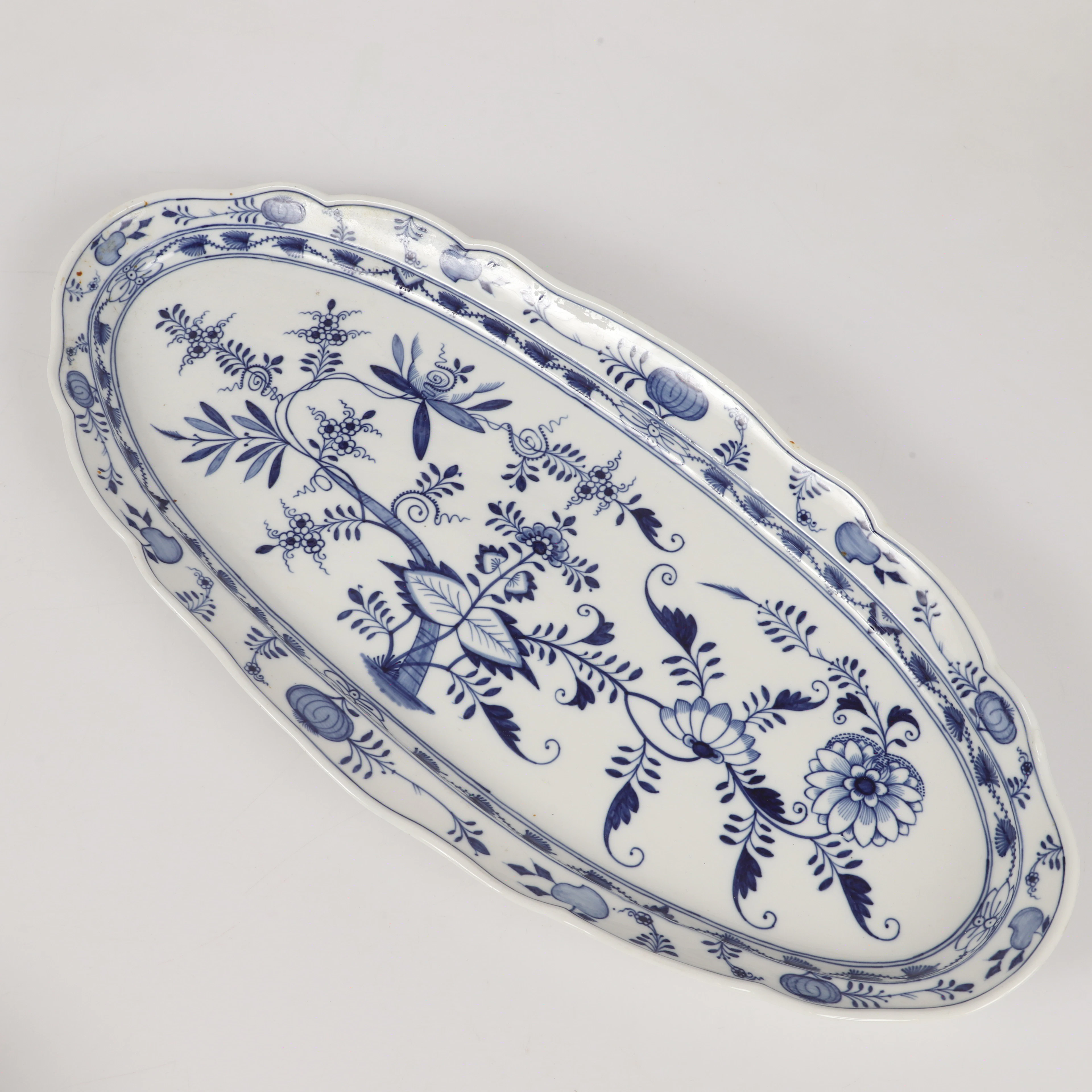 FAT, lökmönstret, porslin, Meissen, Tyskland.