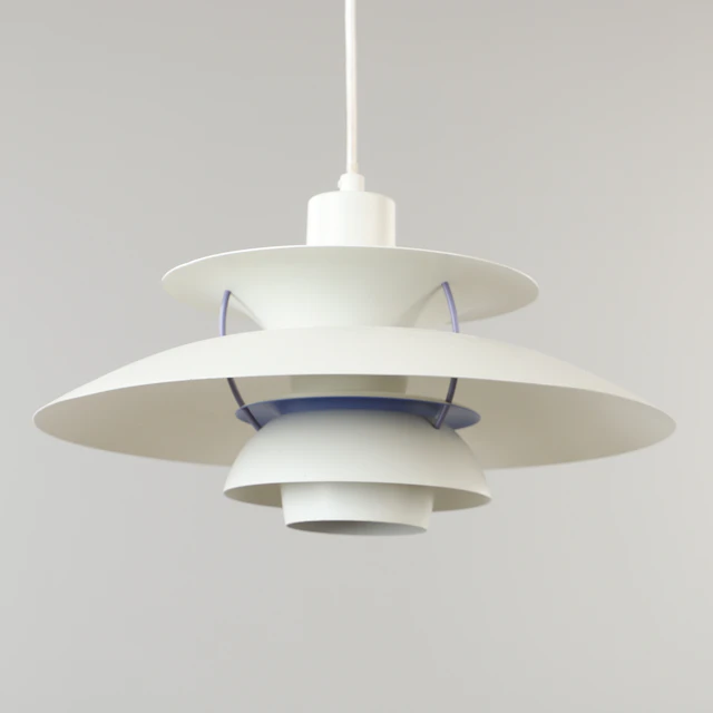 POUL HENNINGSEN. Taklampa, "PH-5" pendel, Louis Poulsen, Danmark, 2000-tal.