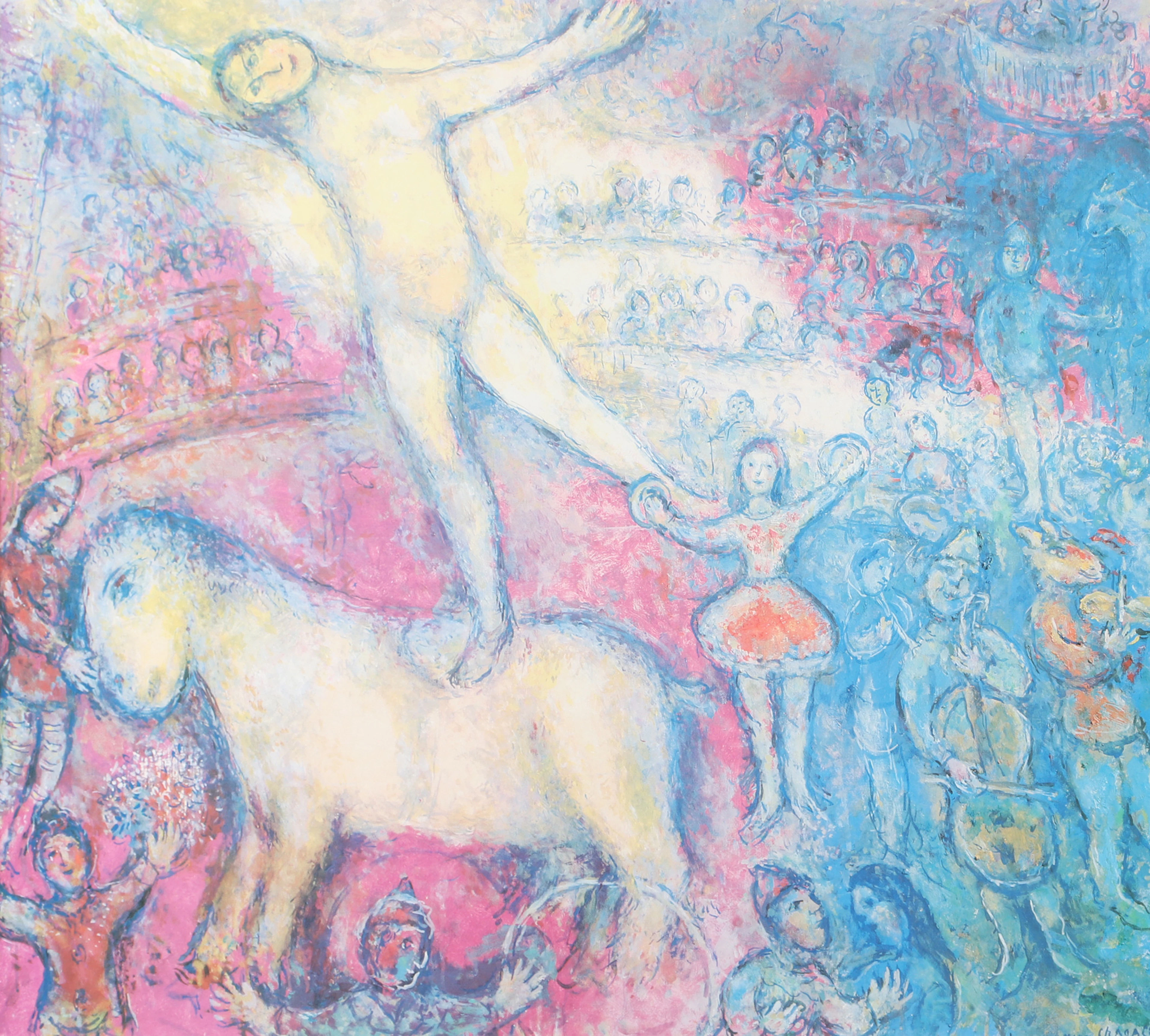 TRYCK. Cirkus, efter Marc Chagall.
