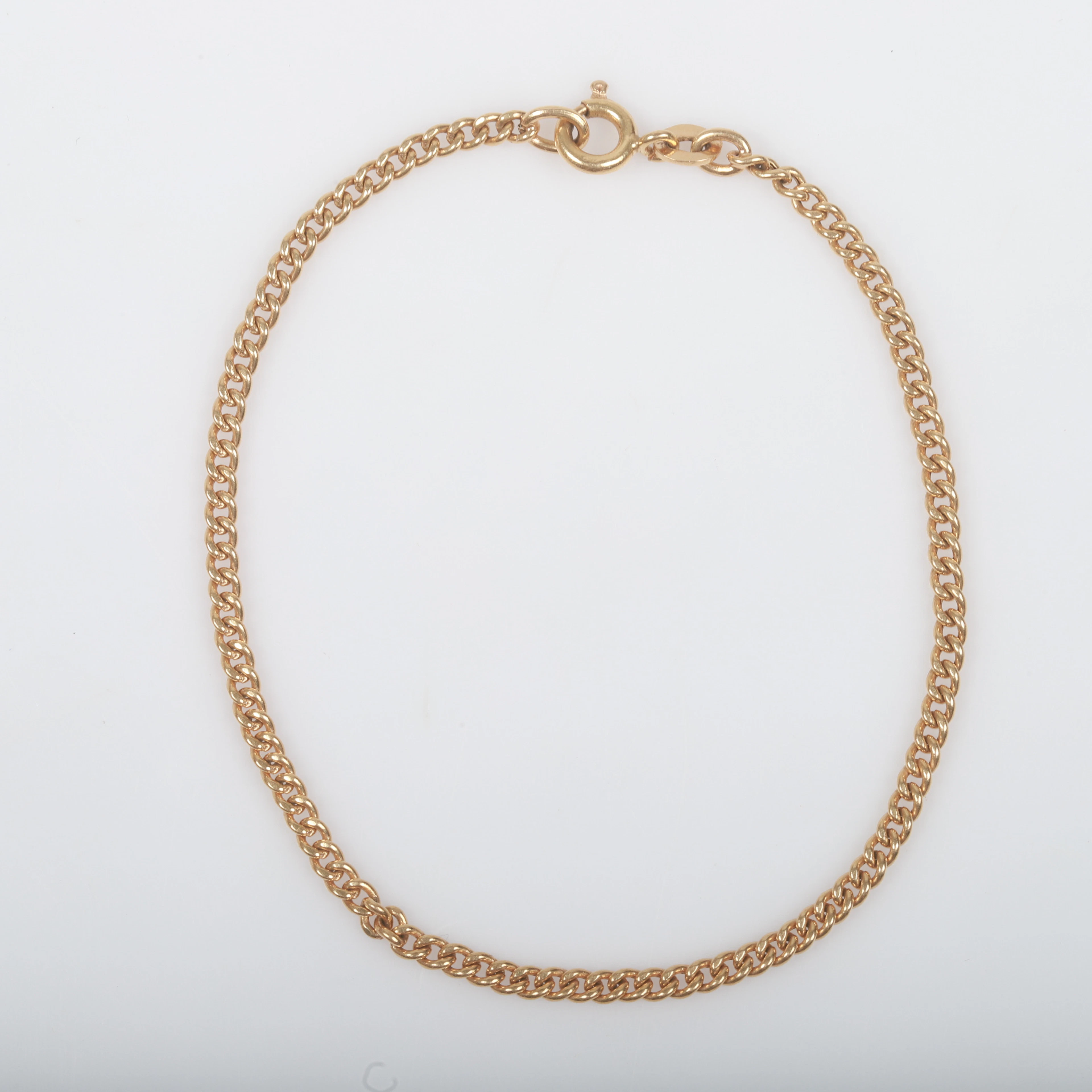 ARMBAND, pansarlänk, 18 K guld.