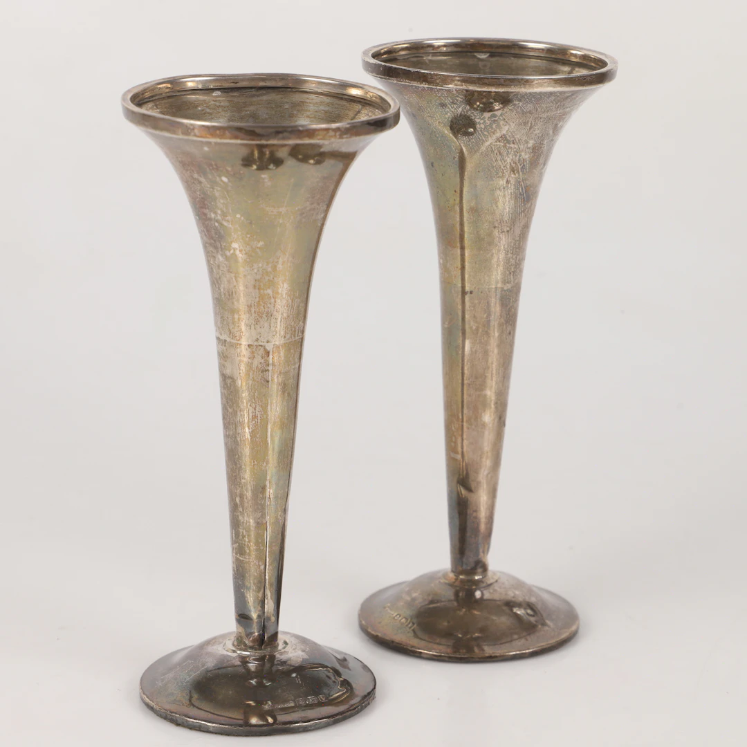 VASER, 1 par, sterlingsilver, S. Blanckensee & Son, Birmingham, England.