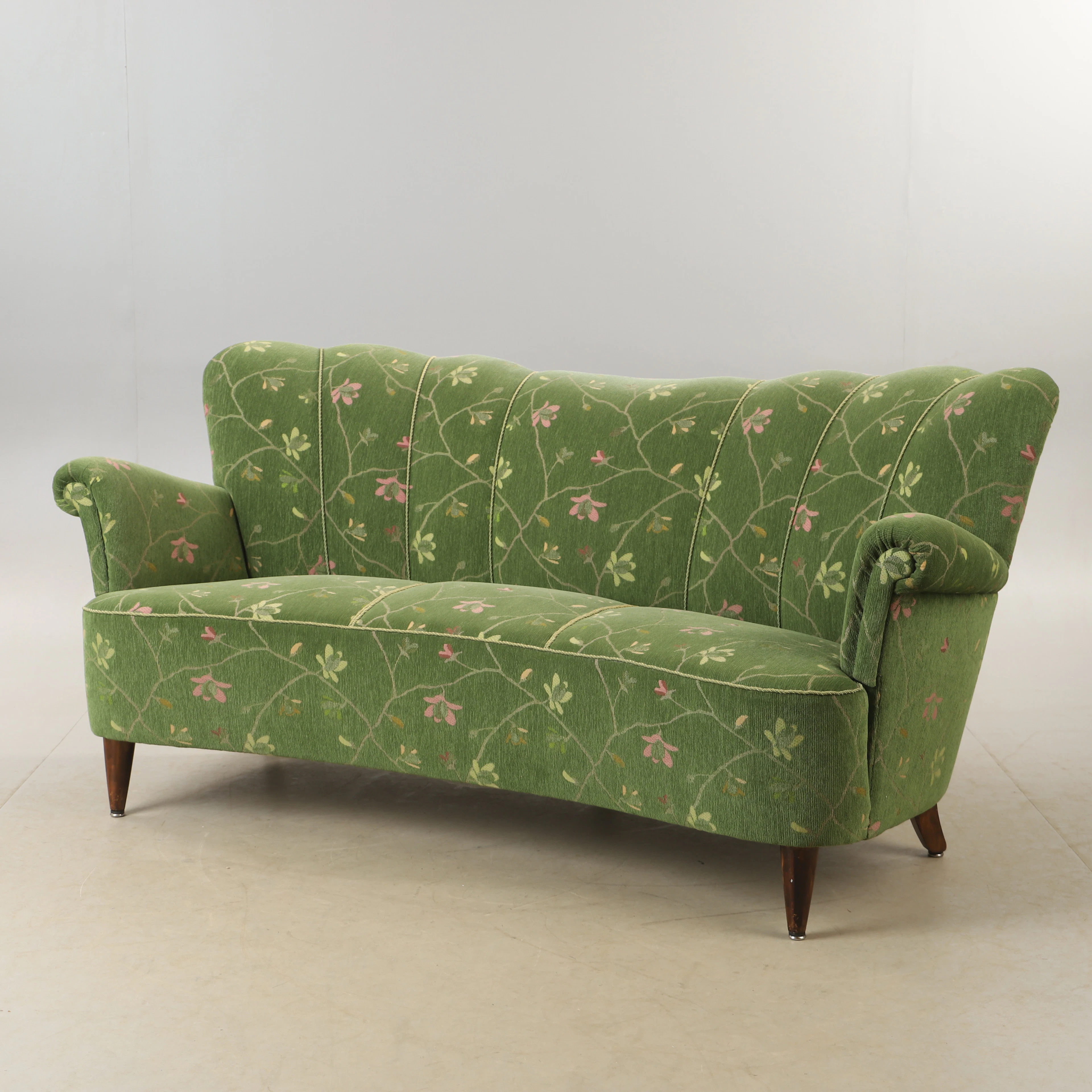 SOFFA, textilklädd, Swedish modern, 1940/50-tal.