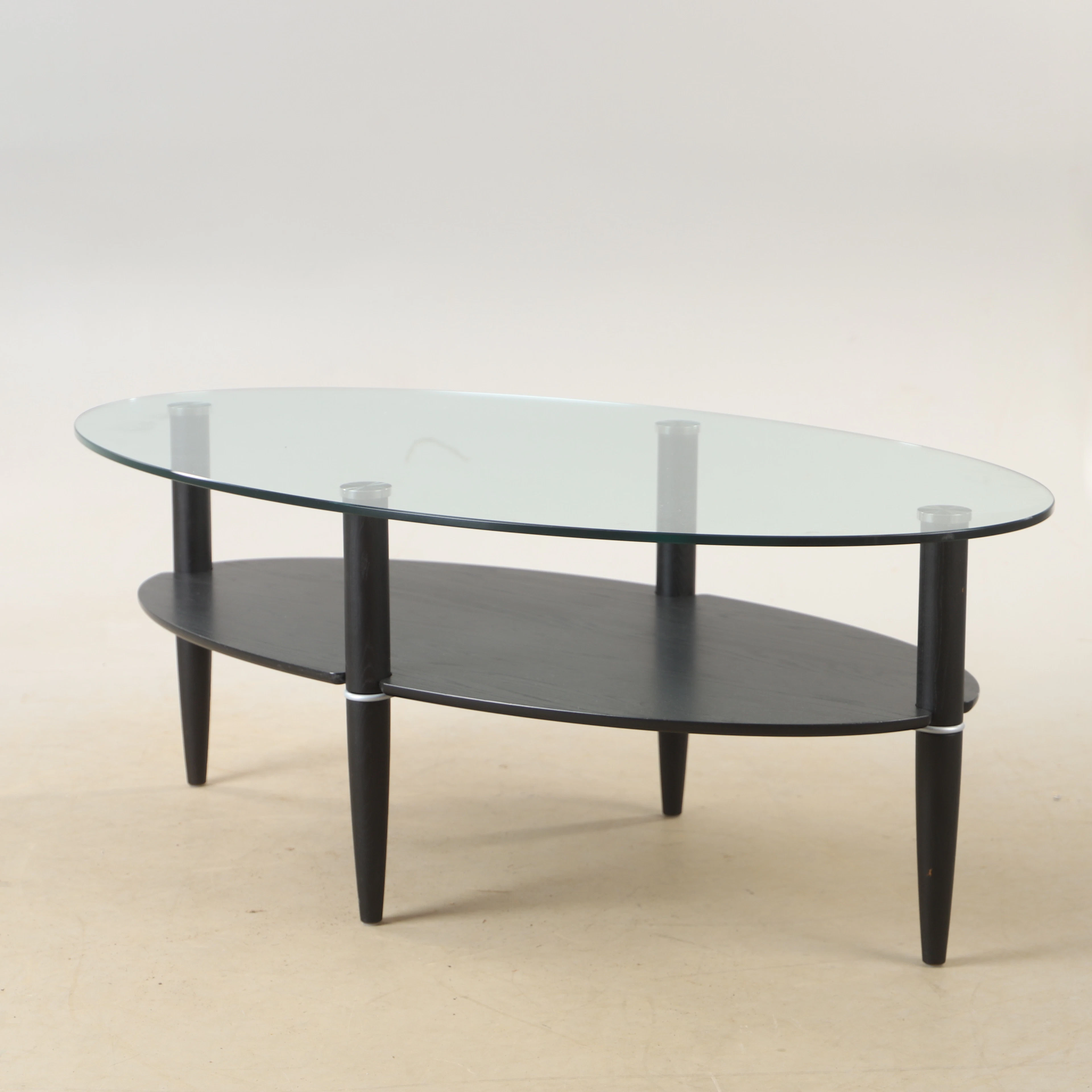 SOFFBORD, metall och glas, MIO.