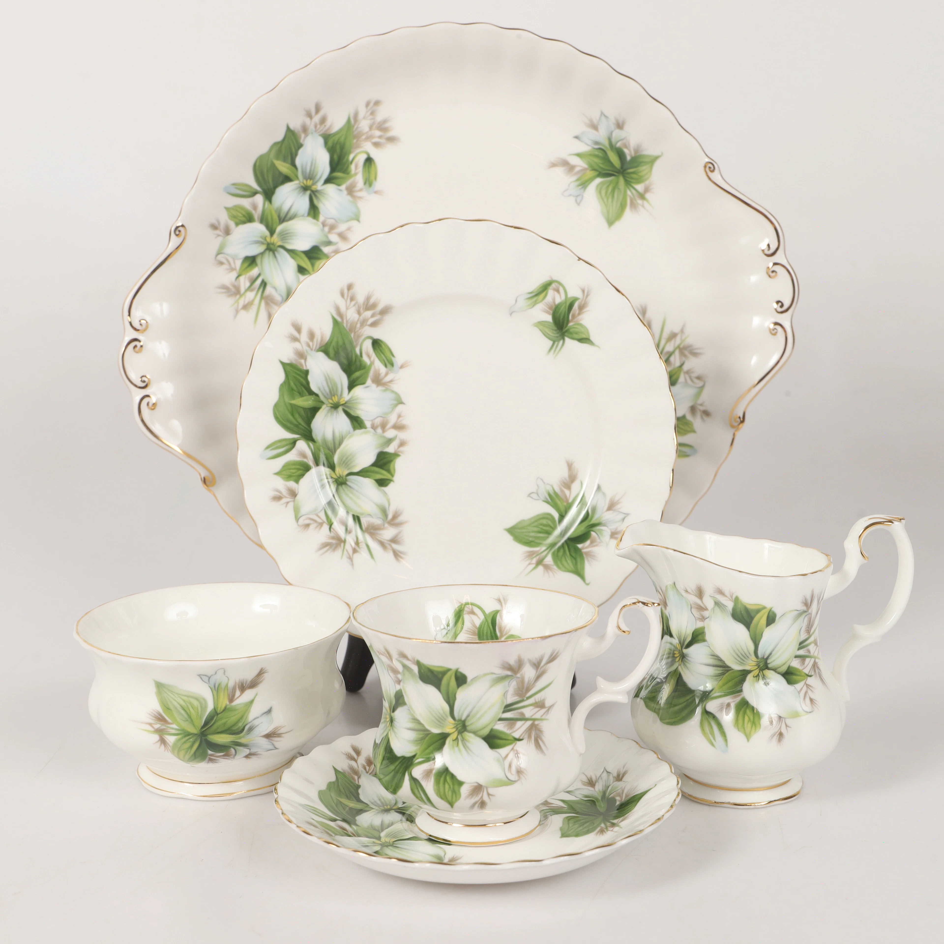KAFFESERVIS, 45 delar, "Tritium", Royal Albert, England.