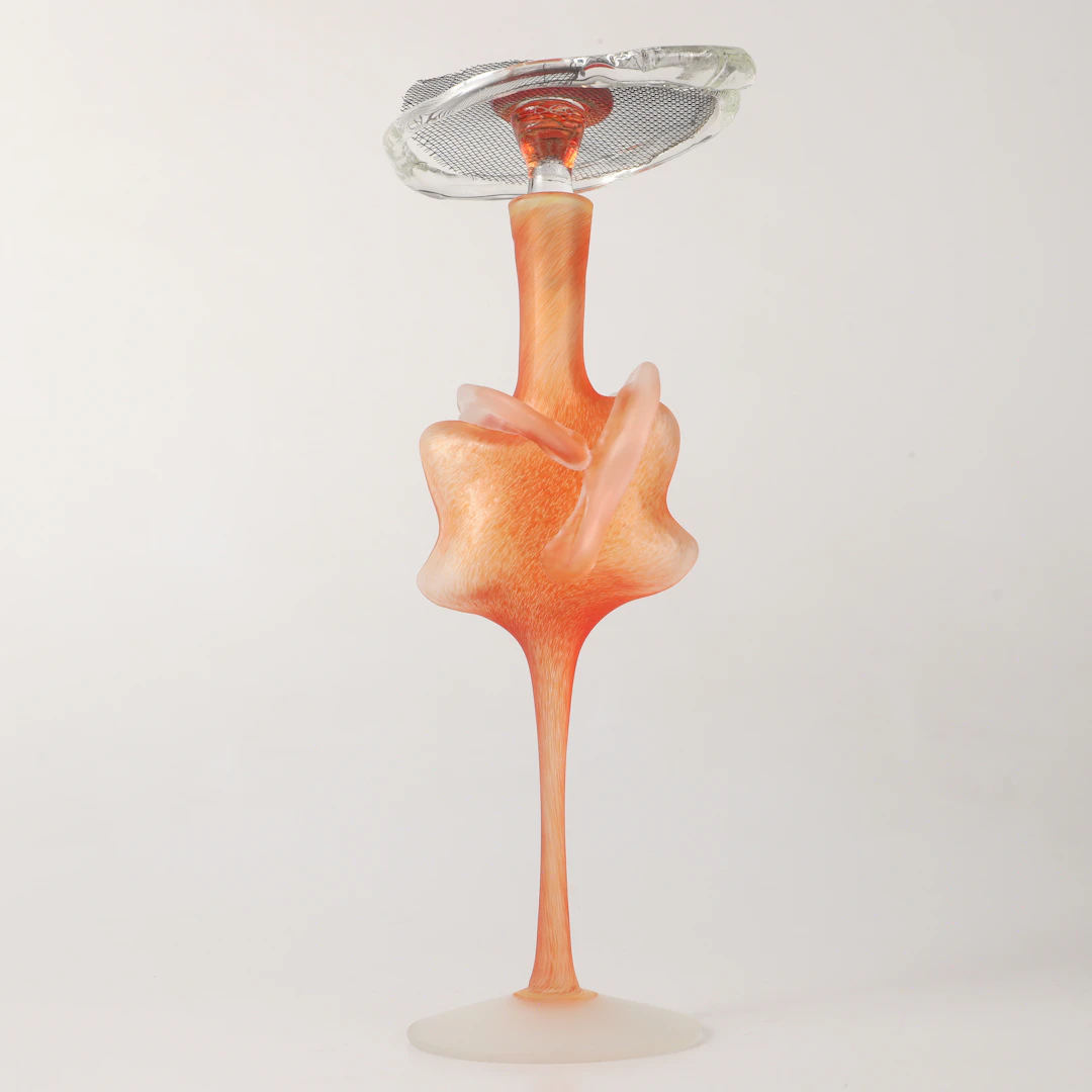 ELENA GRAURE MANTA. Parfymflaska, frostad glas.