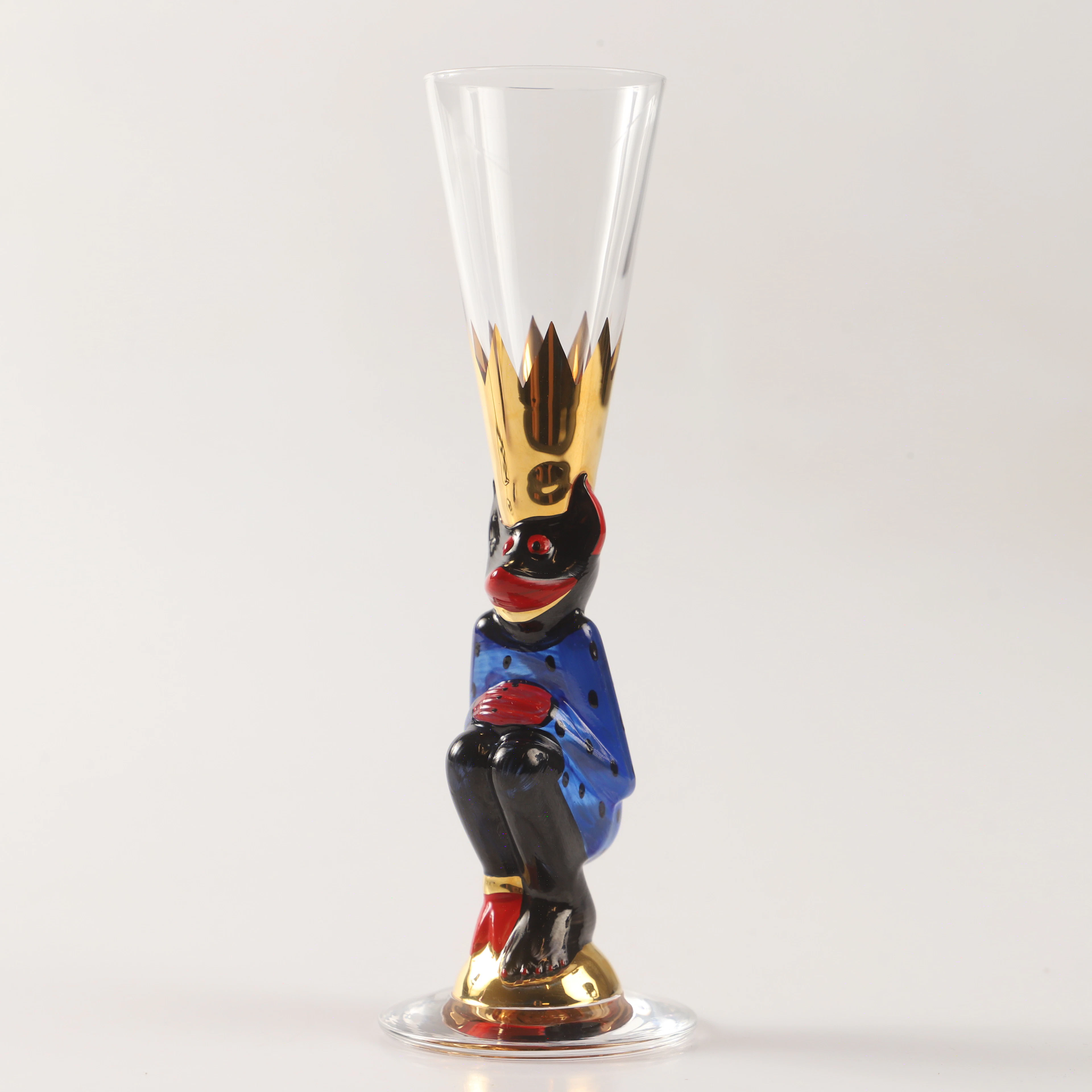 GUNNAR CYRÉN. Snapsglas, ”Djävulsglas”, Nobelservisen, signerad.