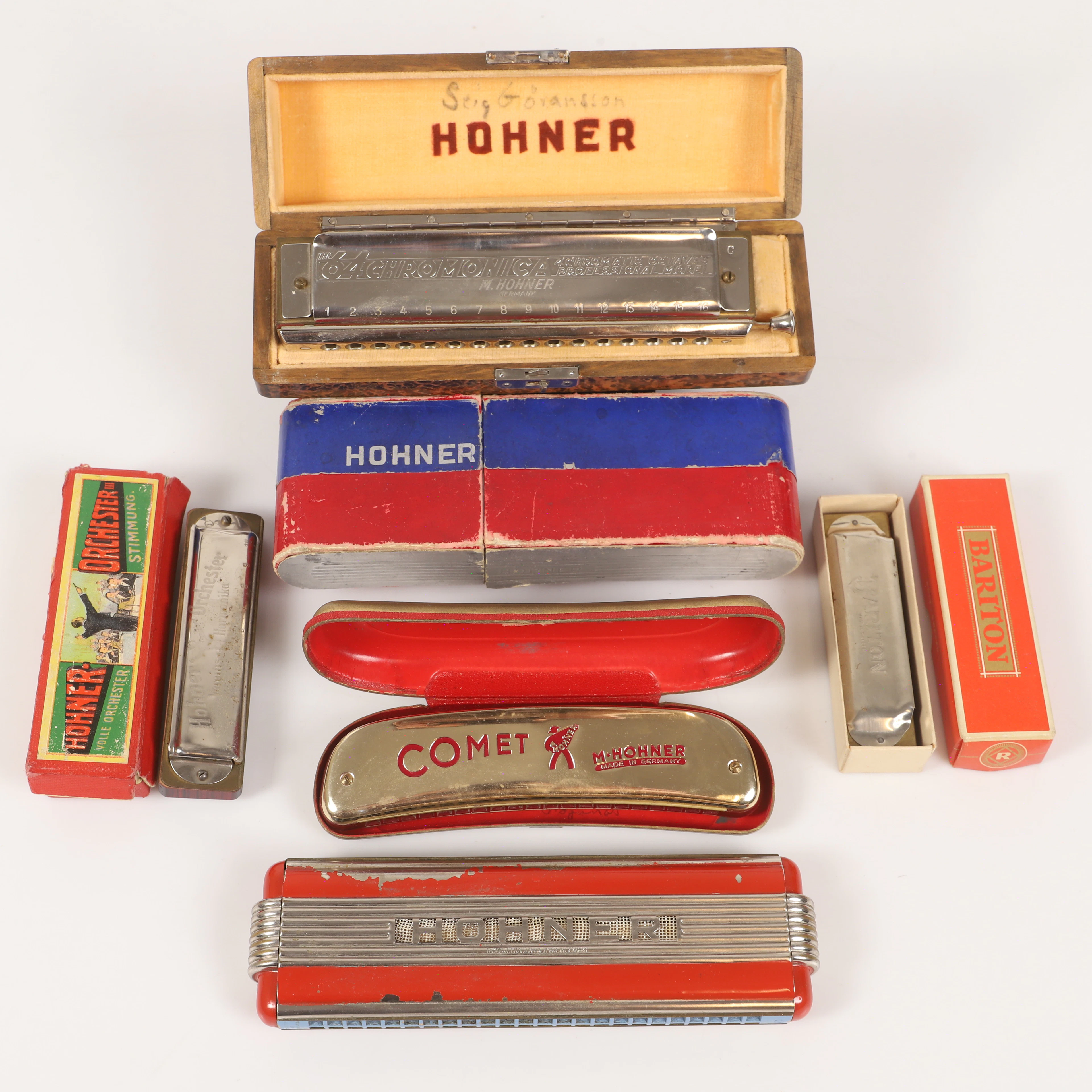 MUNSPEL, 5 stycken, mestadels Hohner, 1900-talets första hälft.