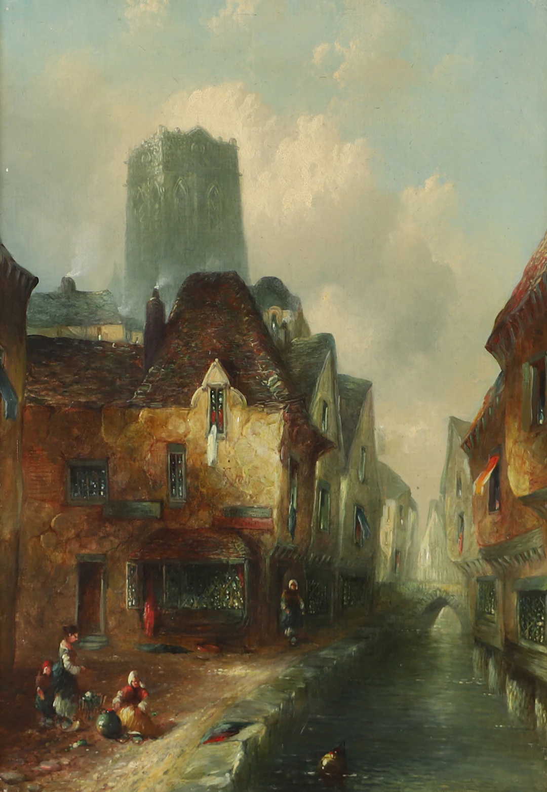 CLIFFORD MONTAGUE. "Amiens", olja på duk, signerad.