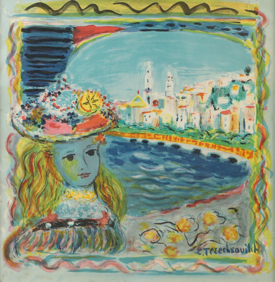 CONSTANTIN TERECHKOVITCH, "KOSTIA TERECHKOVITCH". EFTER. Utställningsaffisch.