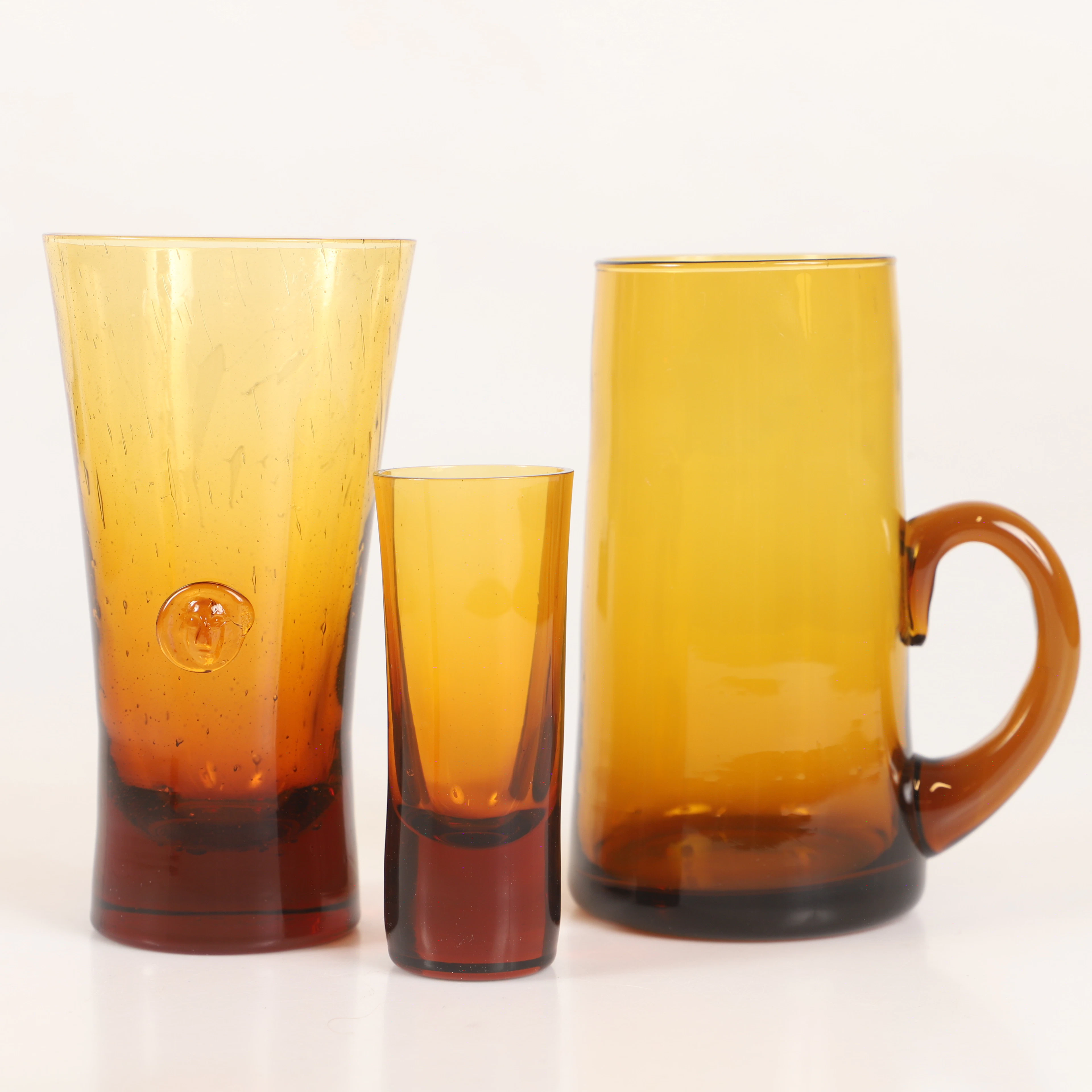 ERIK HÖGLUND. Sejdlar m. m., 16 stycken, glas, Boda, 1960-/70-tal.