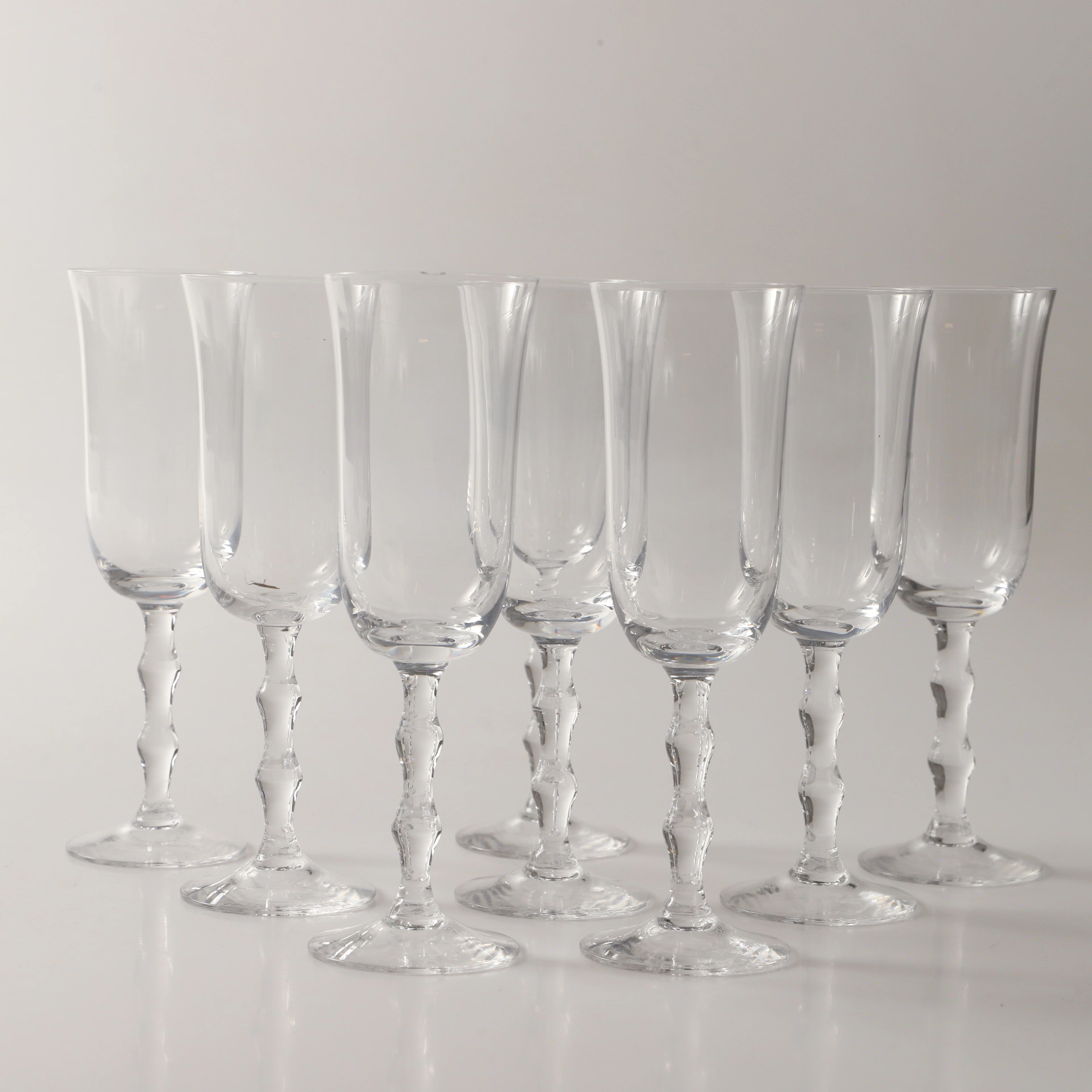 SIMON GATE. Champagneglas, 6 stycken, "Salut", Orrefors.