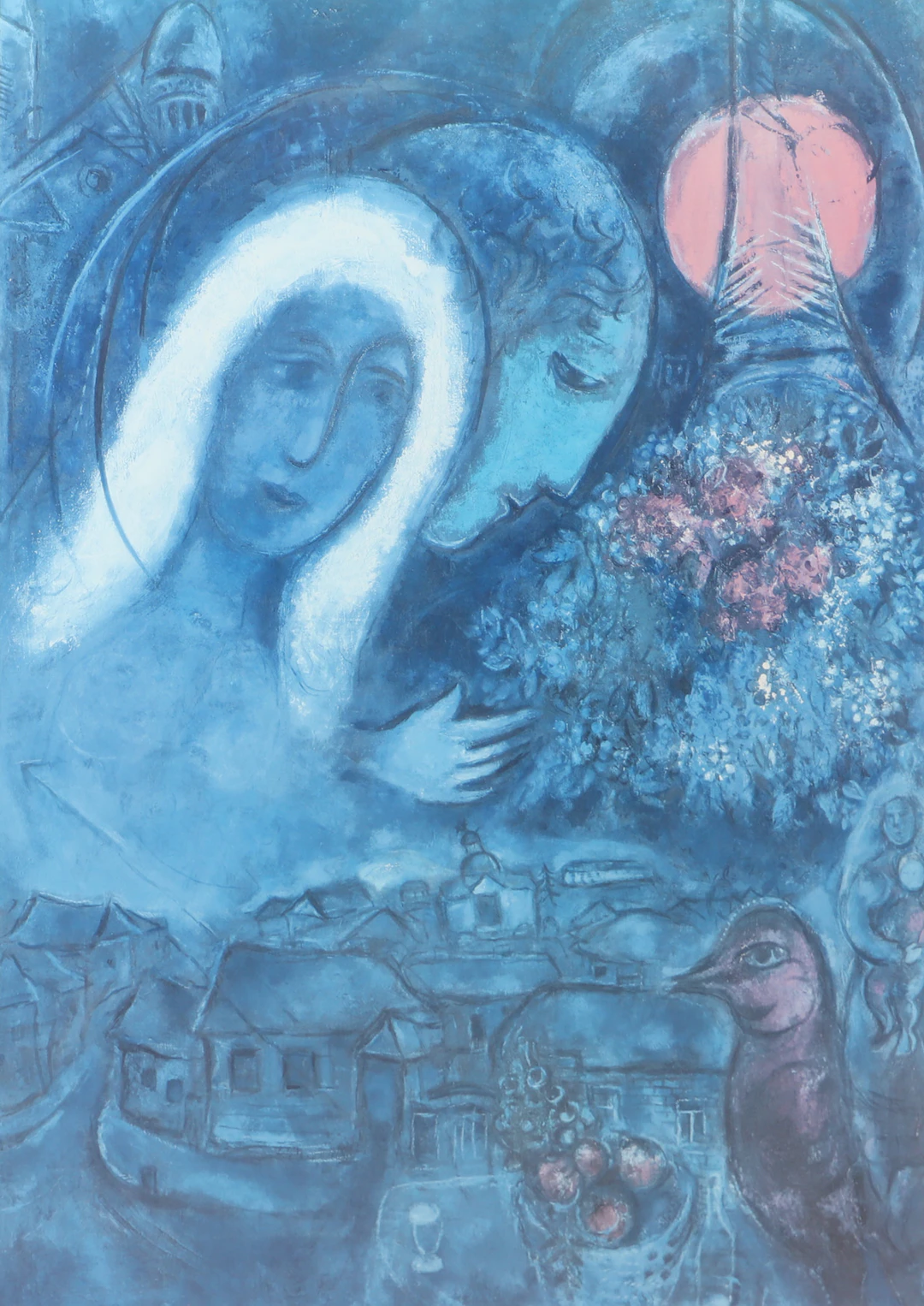 TRYCK, efter Marc Chagall.