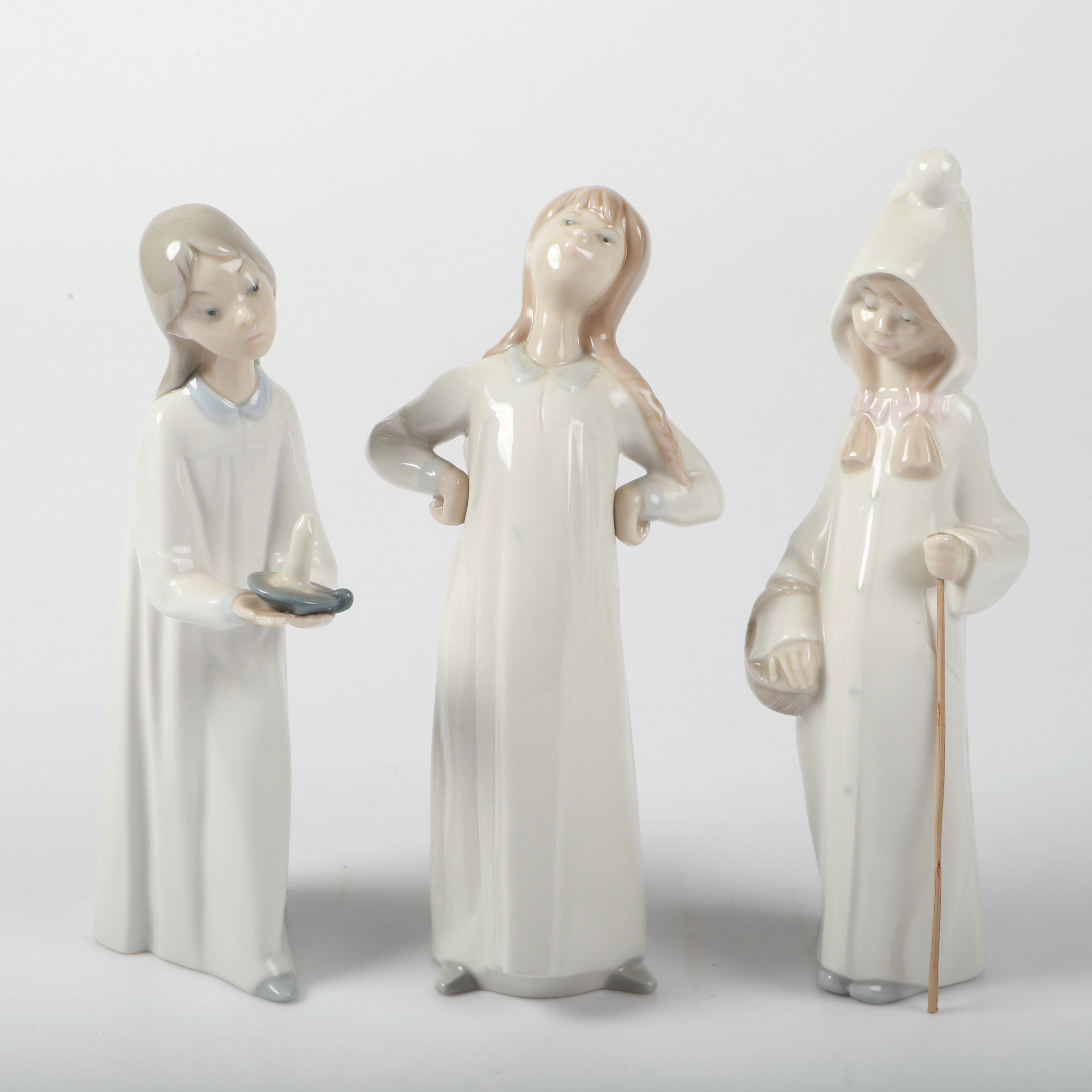 FIGURINER, 3 stycken, Lladro, Spanien.