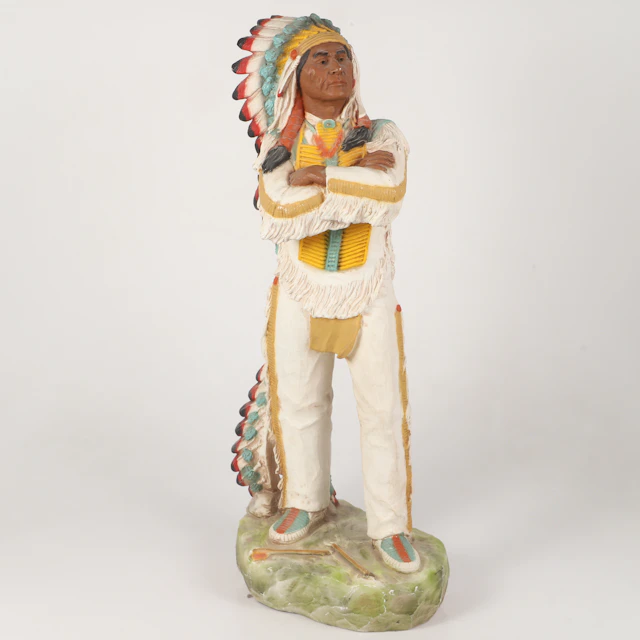 FIGURIN, indian, konstmassa, Universal Statuary, USA.