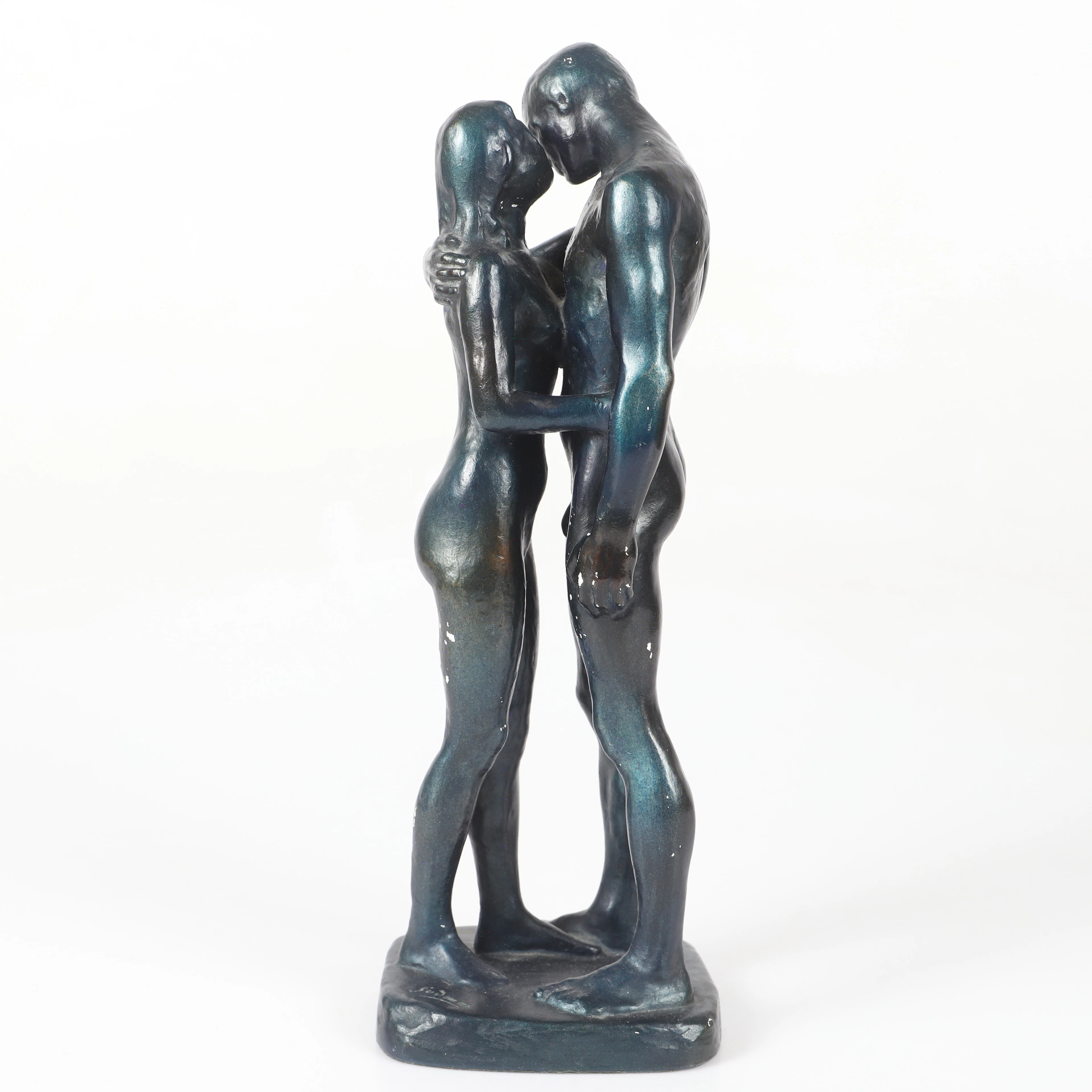 GUDMAR OLOVSON. Skulptur, "Les deux arbres", patinerad gips, signerad.