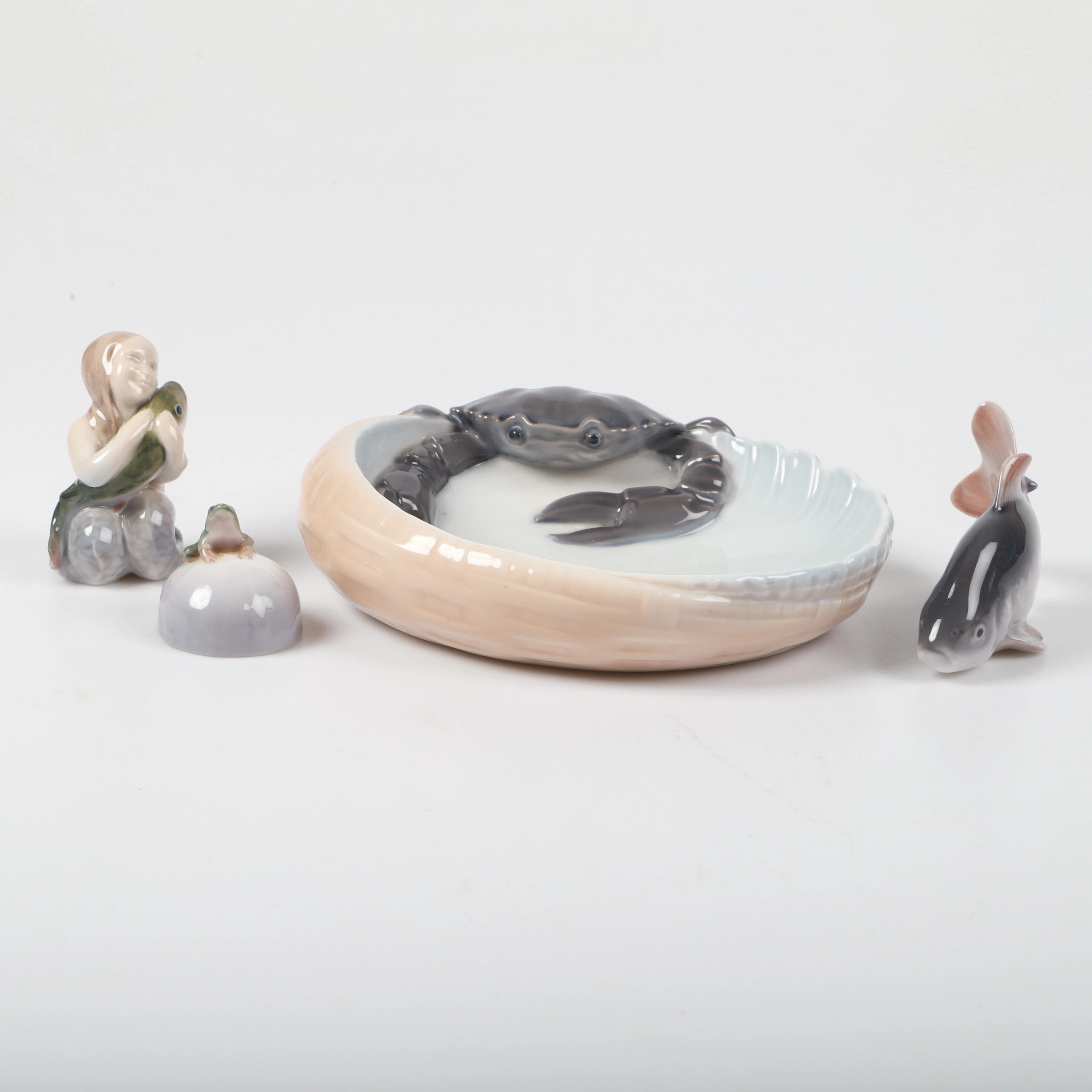 FIGURINER M. M., 4 stycken, porslin, Royal Copenhagen, Danmark.