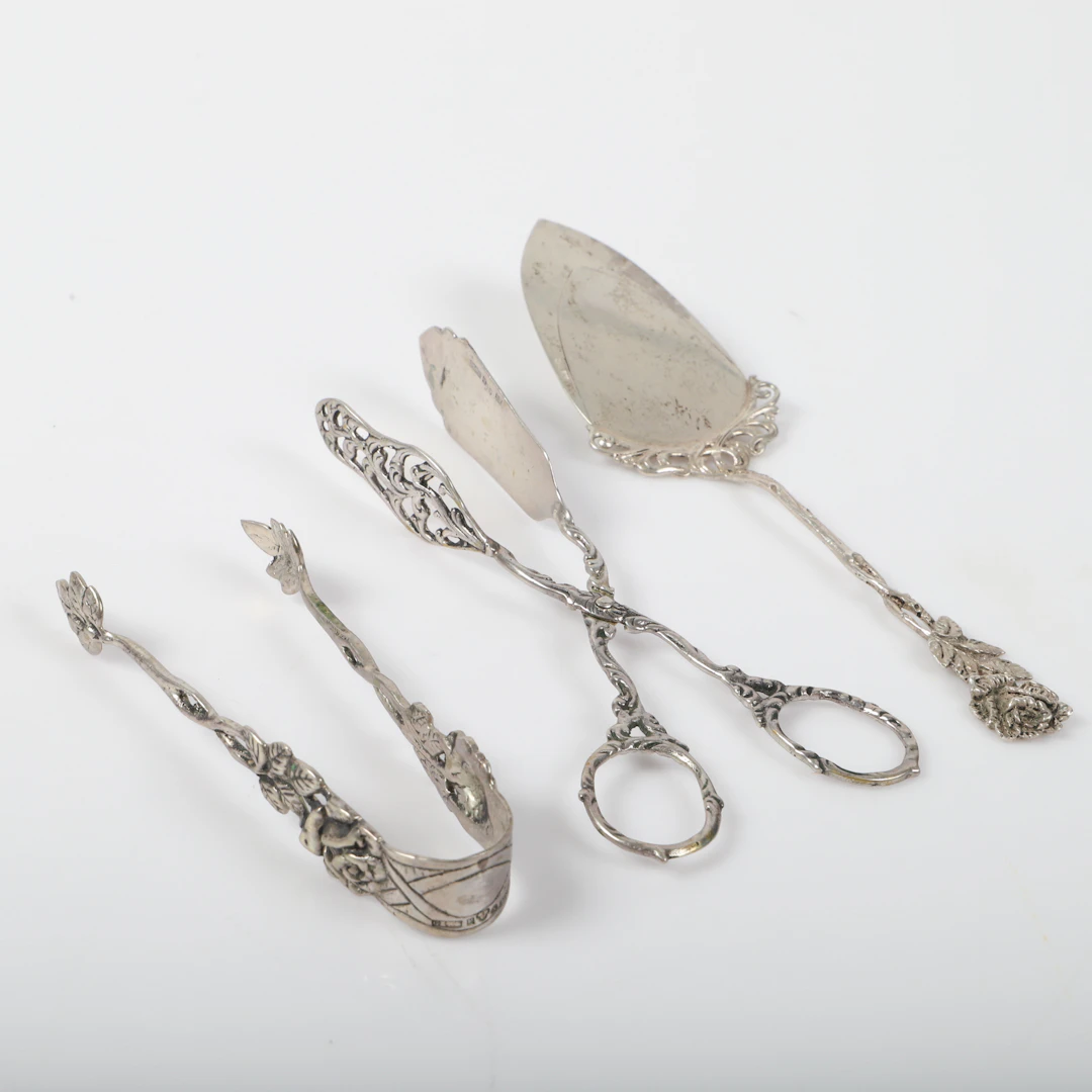 SPADE SAMT TÄNGER, 3 delar silver.