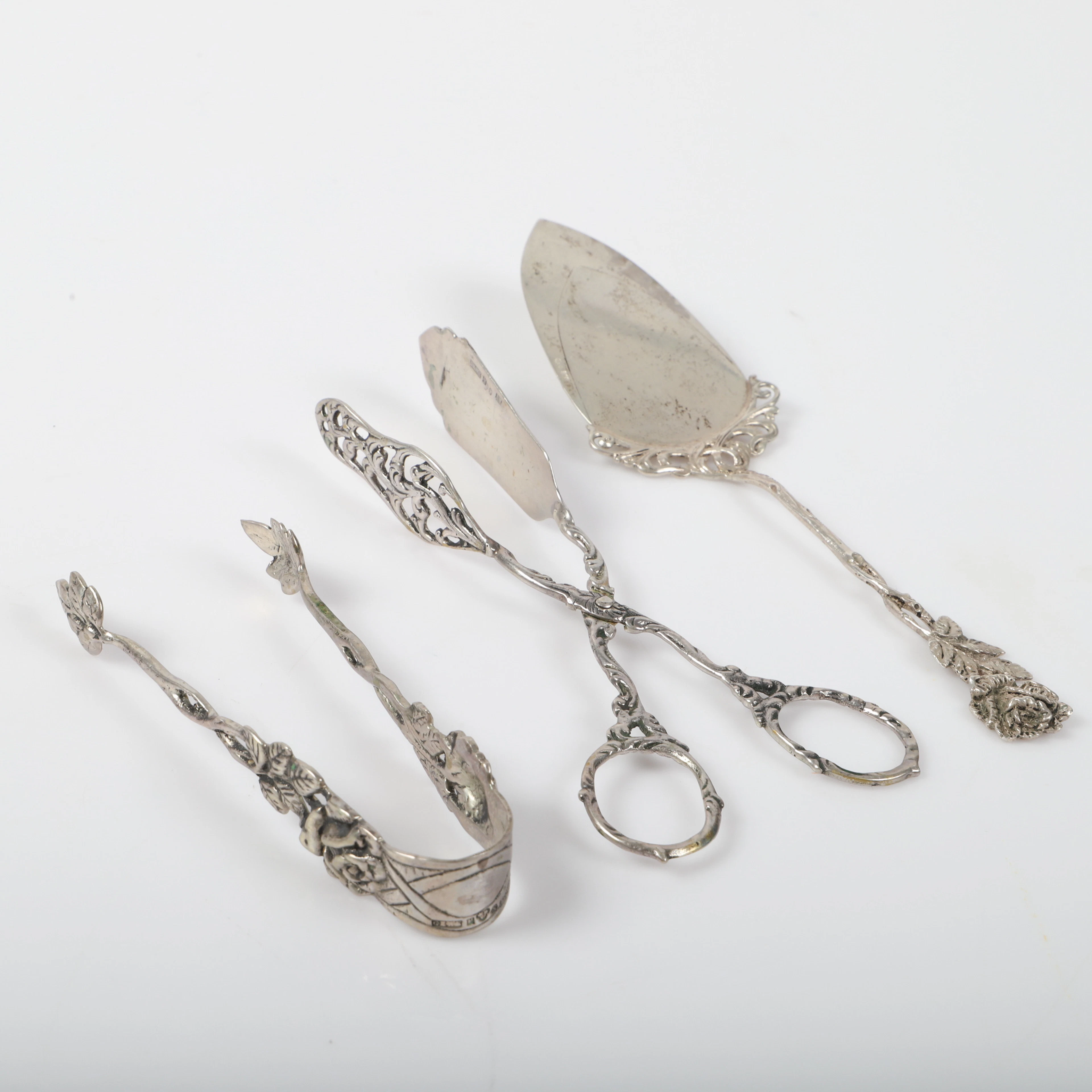 SPADE SAMT TÄNGER, 3 delar silver.