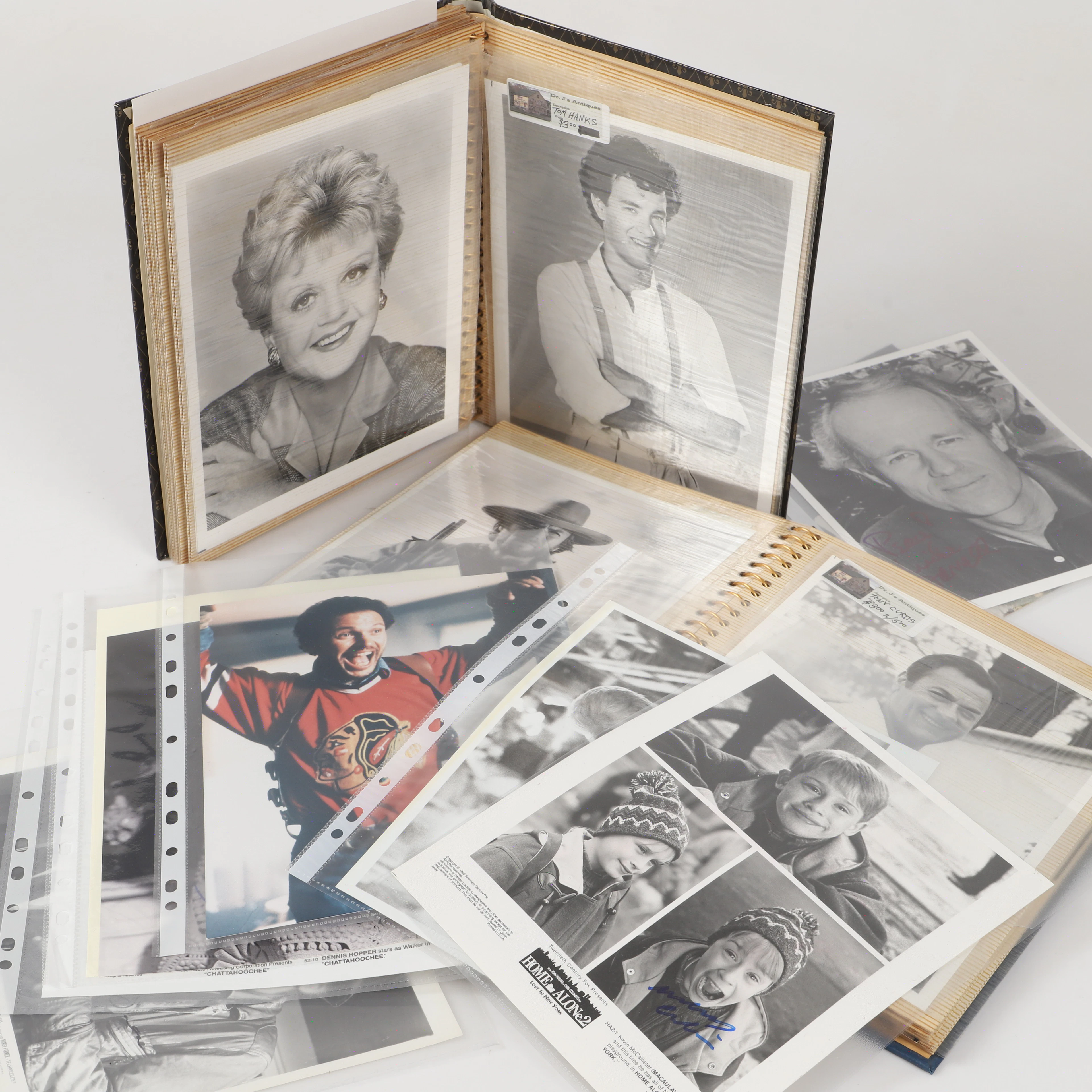 AUTOGRAFER OCH FOTOGRAFIER, 2 album, bl. a. Clarc Gable, Jane och