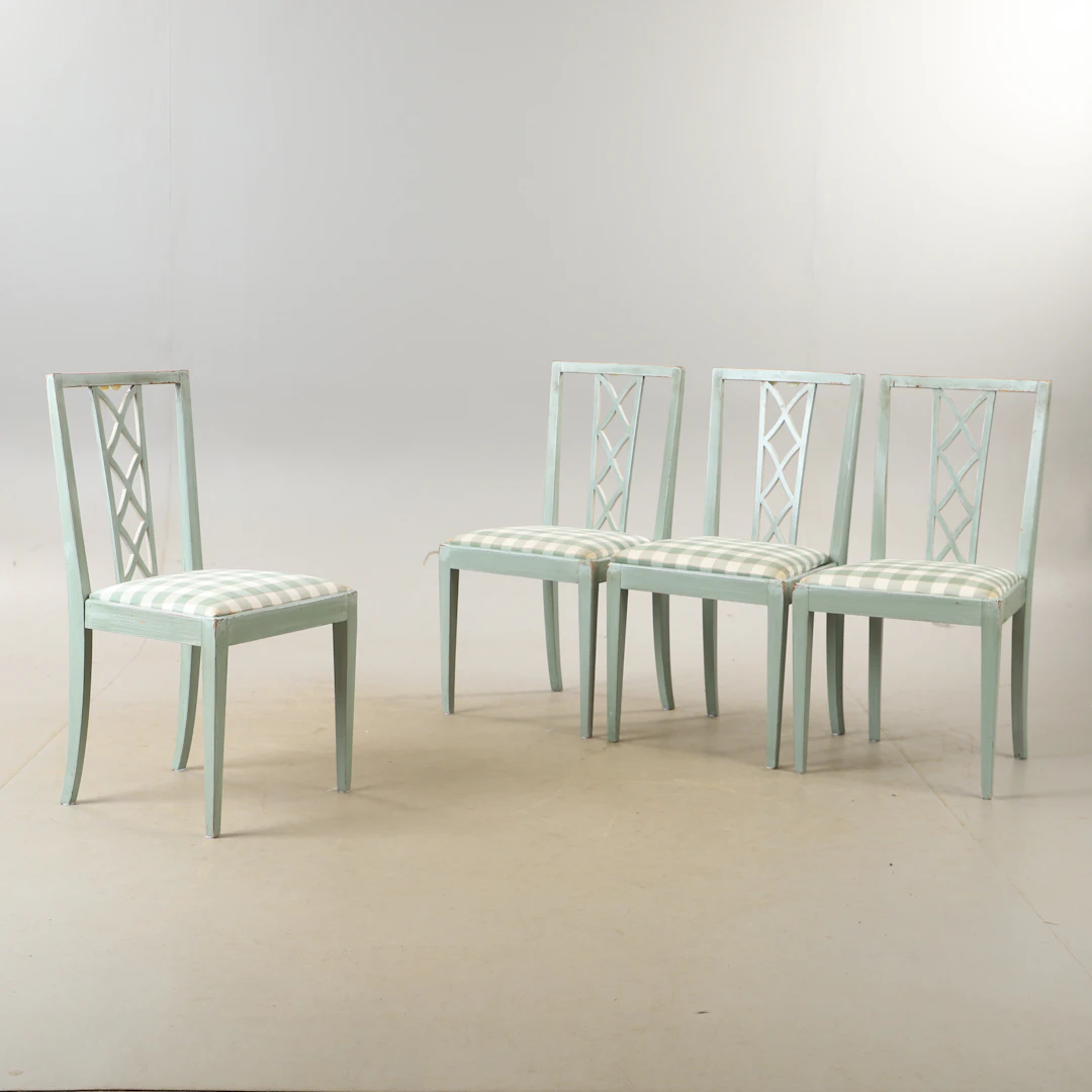 STOLAR, 4 stycken, målade, 1900-talets mitt.