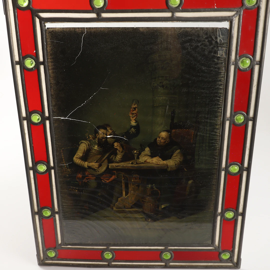 FÖNSTERHÄNGE, blyinfattat glas, tidigt 1900-tal.