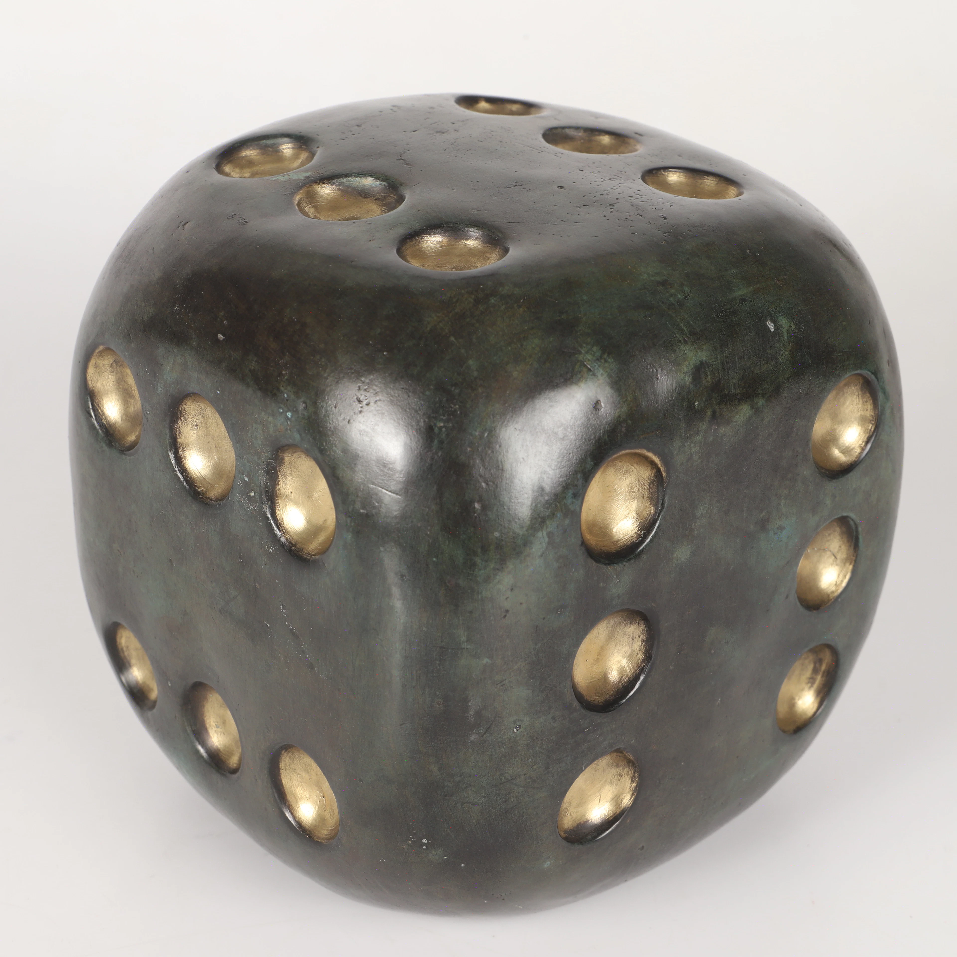 ANDREAS WARGENBRANT. Skulptur, "The Winner takes it all", grönpatinerad