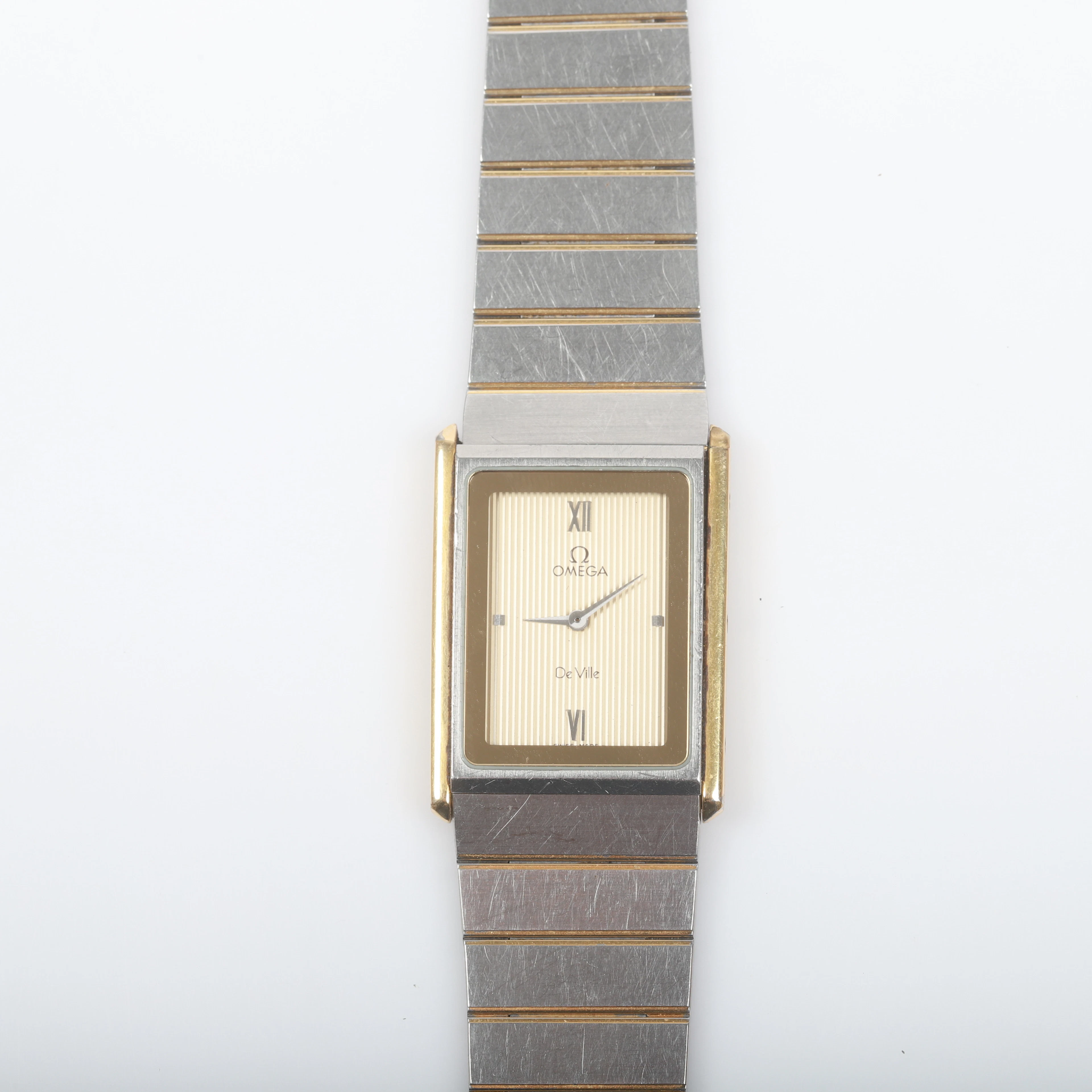 ARMBANDSUR, Omega De Ville quartz, stål, 1980-tal.