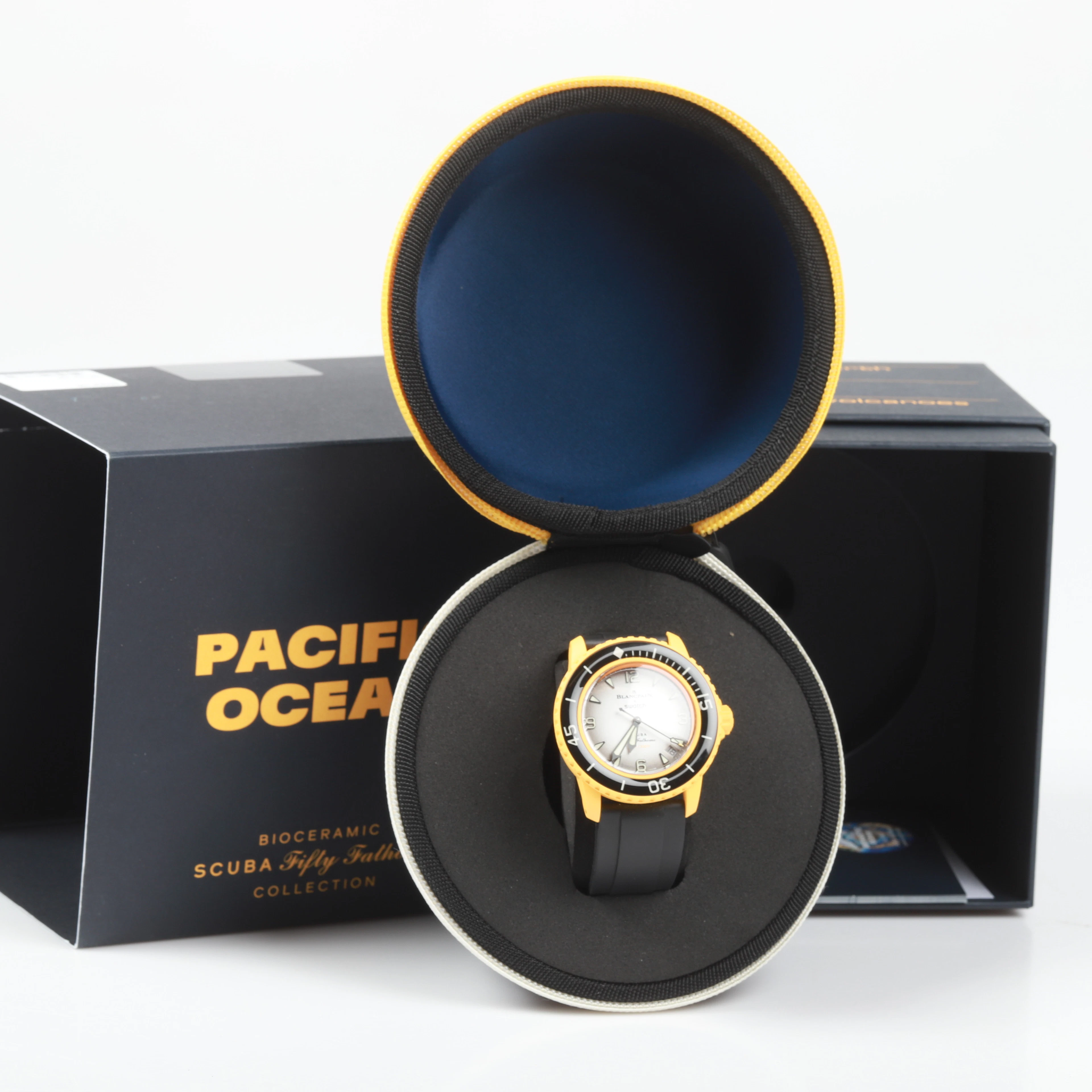 ARMBANDSUR, Blancpain x Swatch, "Pacific Ocean", Scuba Fifty Fathoms