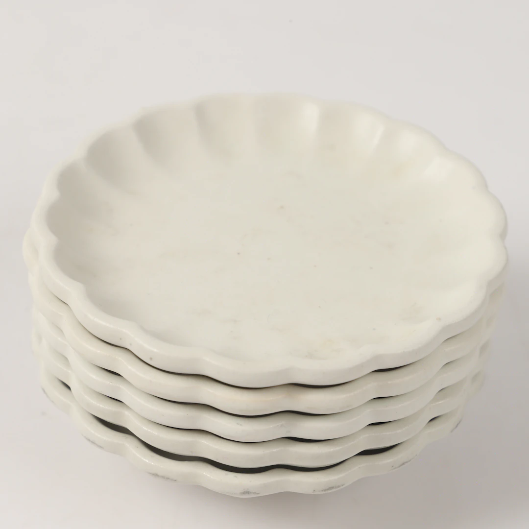 WILHELM KÅGE. Miniatyrfat, 5 stycken, "Carrara" porslin, Gustavsberg.