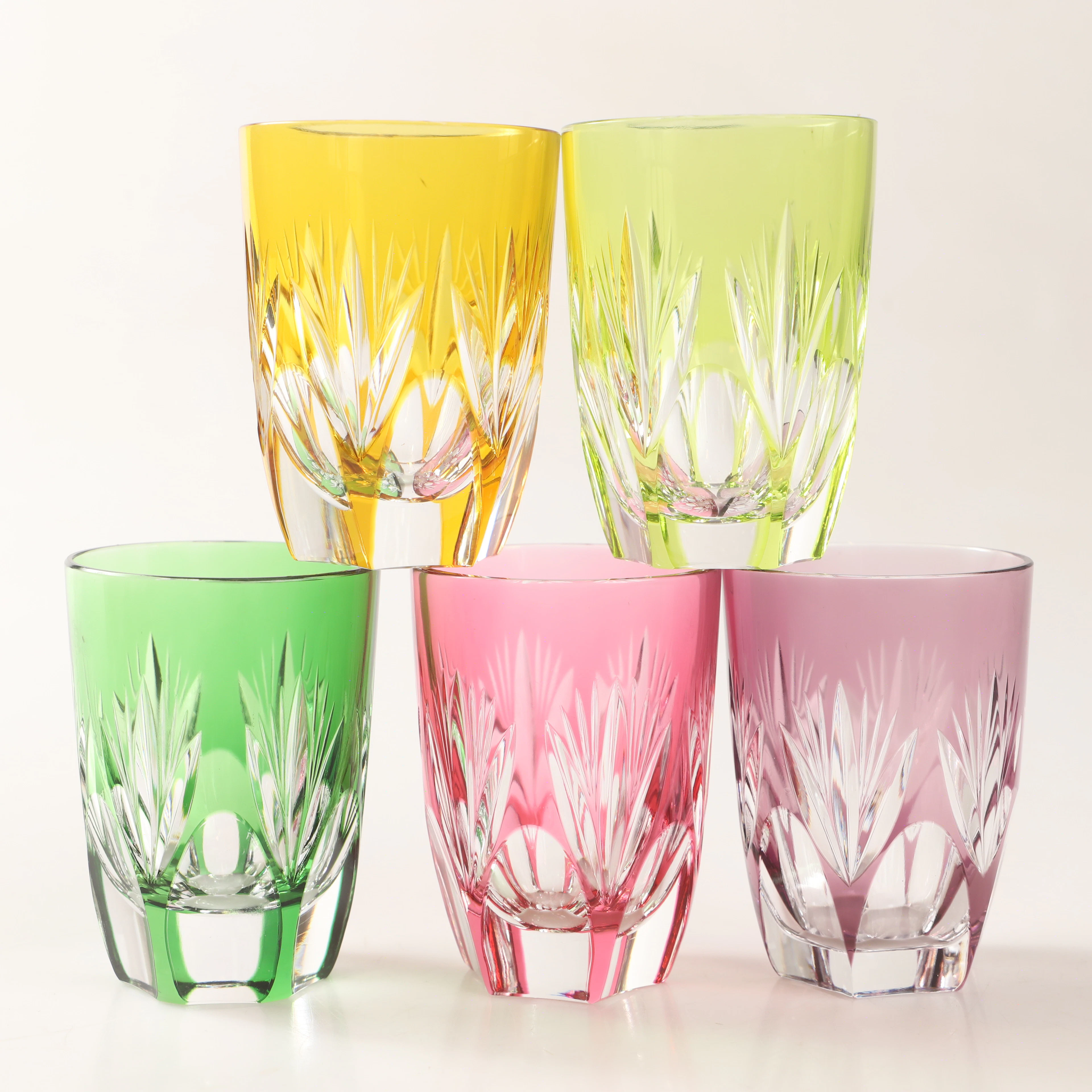 SELTERGLAS, 11 stycken, böhmisk kristall.