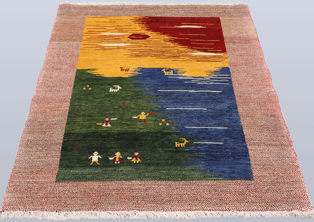 MATTA, "Gabbeh figural", 147 x 108 cm.