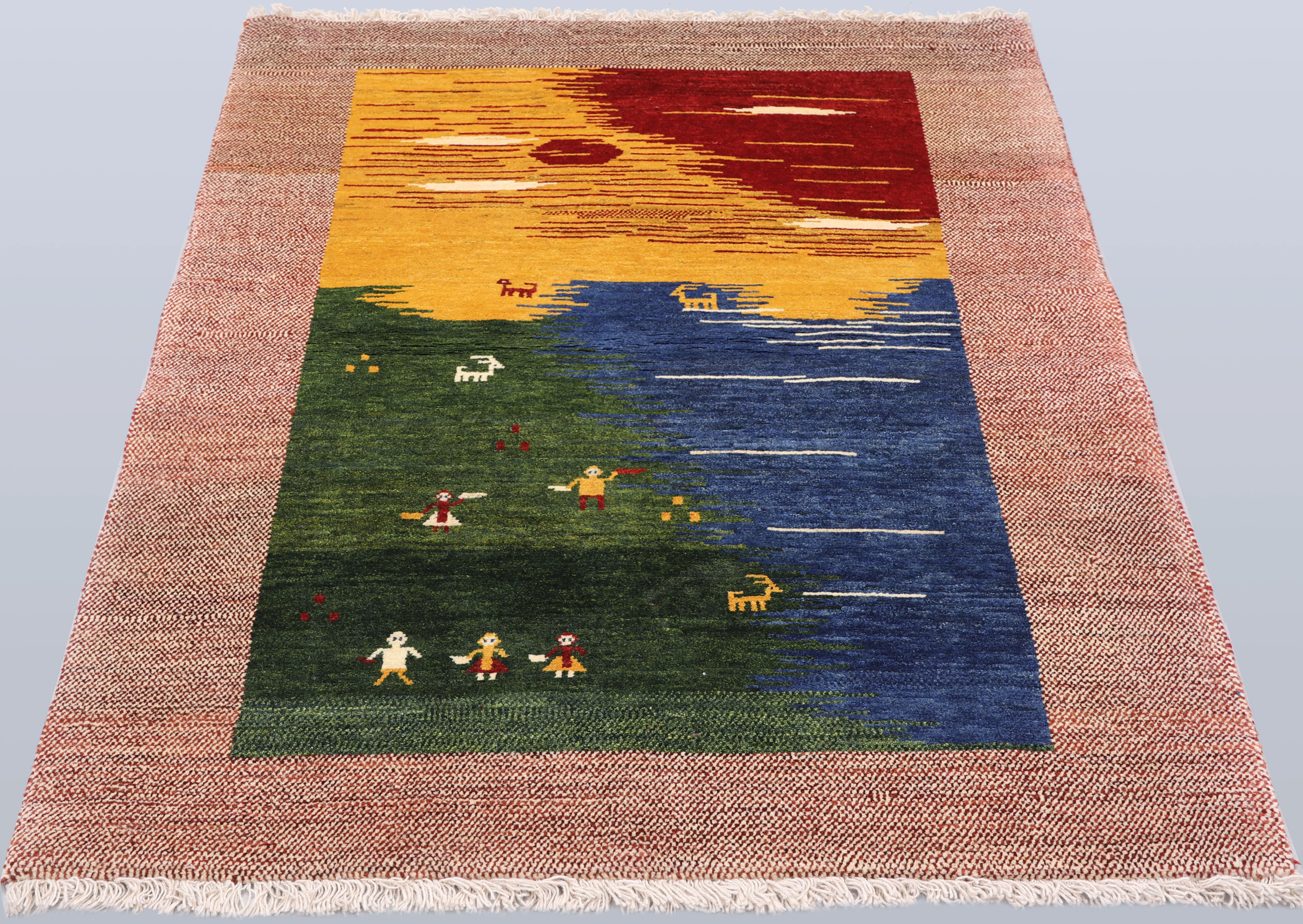 MATTA, "Gabbeh figural", 147 x 108 cm.