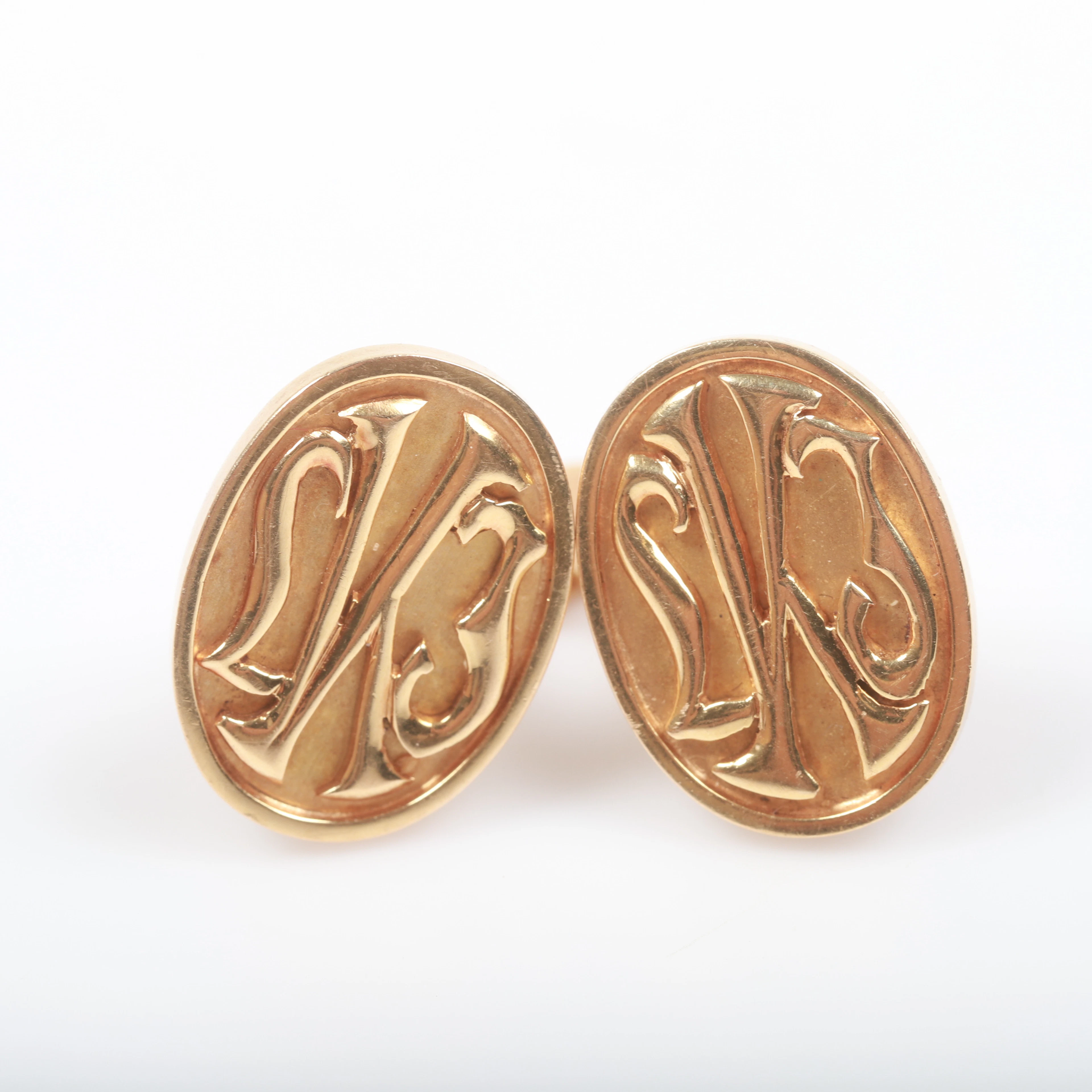 STIGBERT. Manschettknappar, 1 par, 18 K guld, Heribert Engelbert
