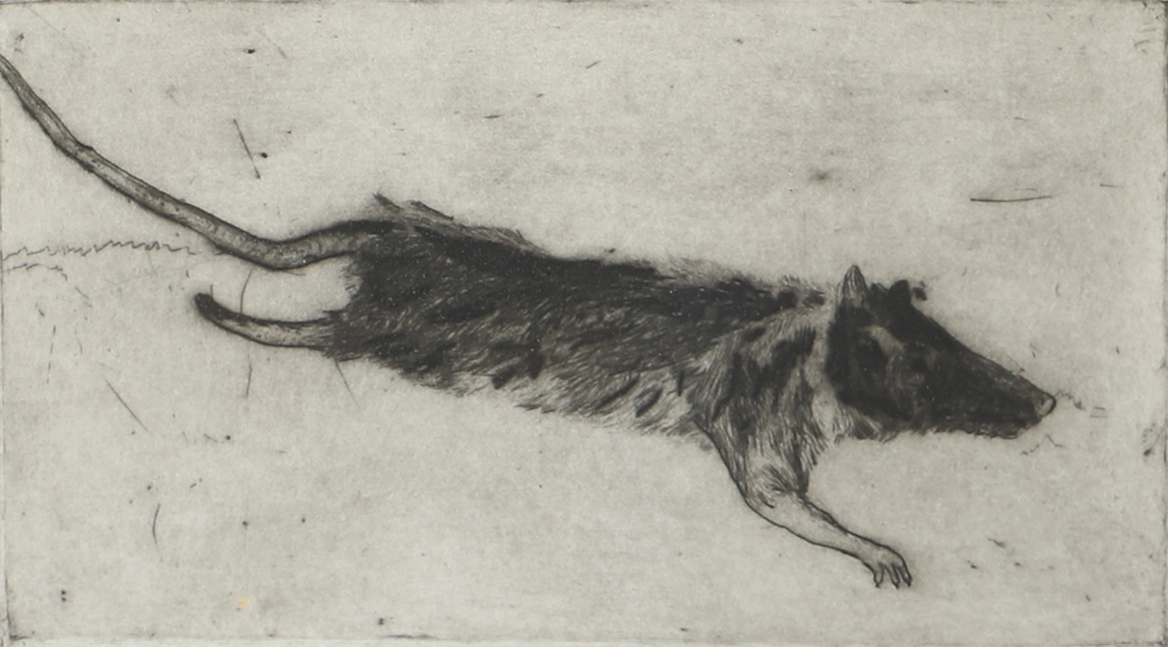 HANS WIGERT. Figurkomposition, etsning, signerad.