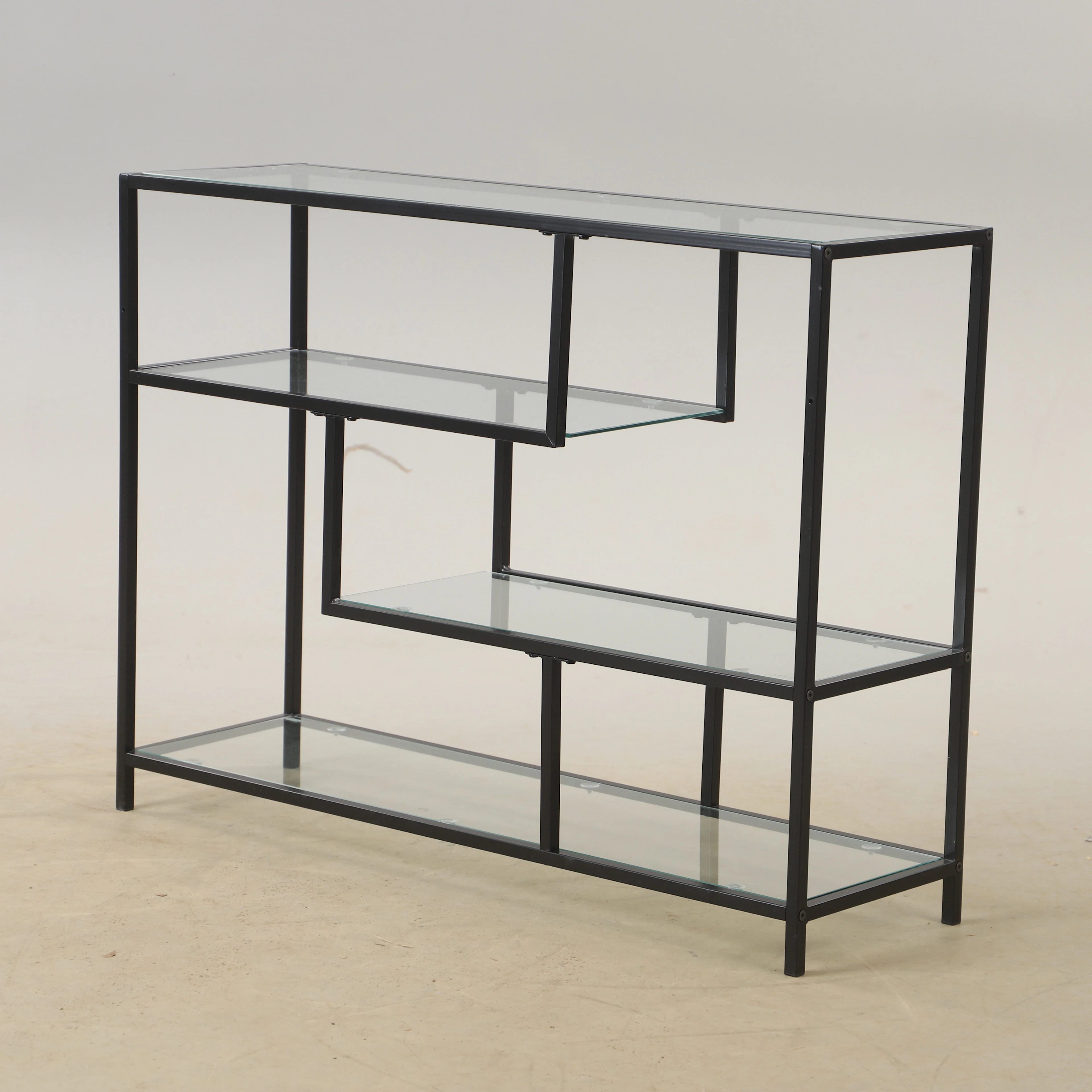 HYLLA, "Prix", metall och glas, MIO.