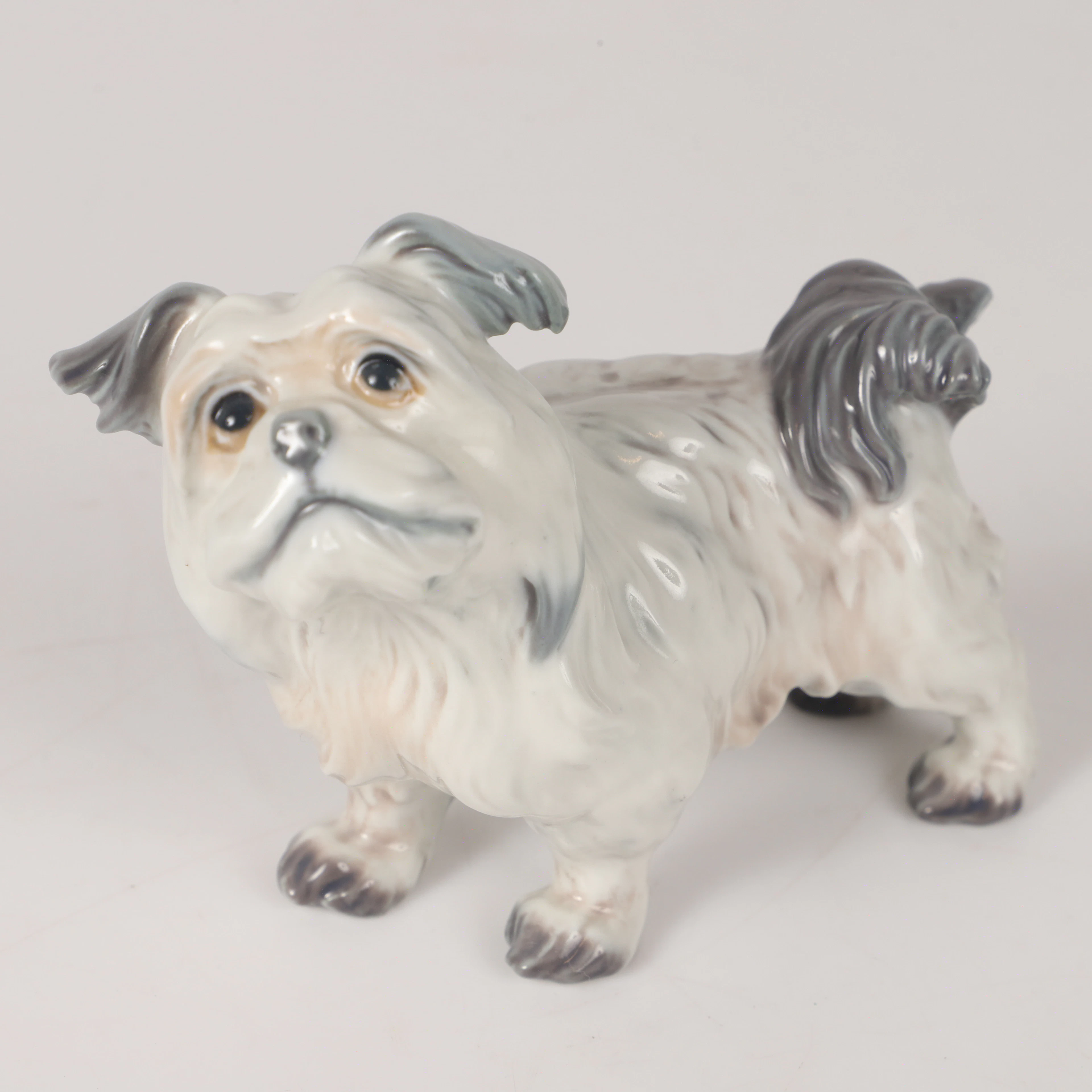 FIGURIN, hund, porslin, Dahl Jensen, Danmark.