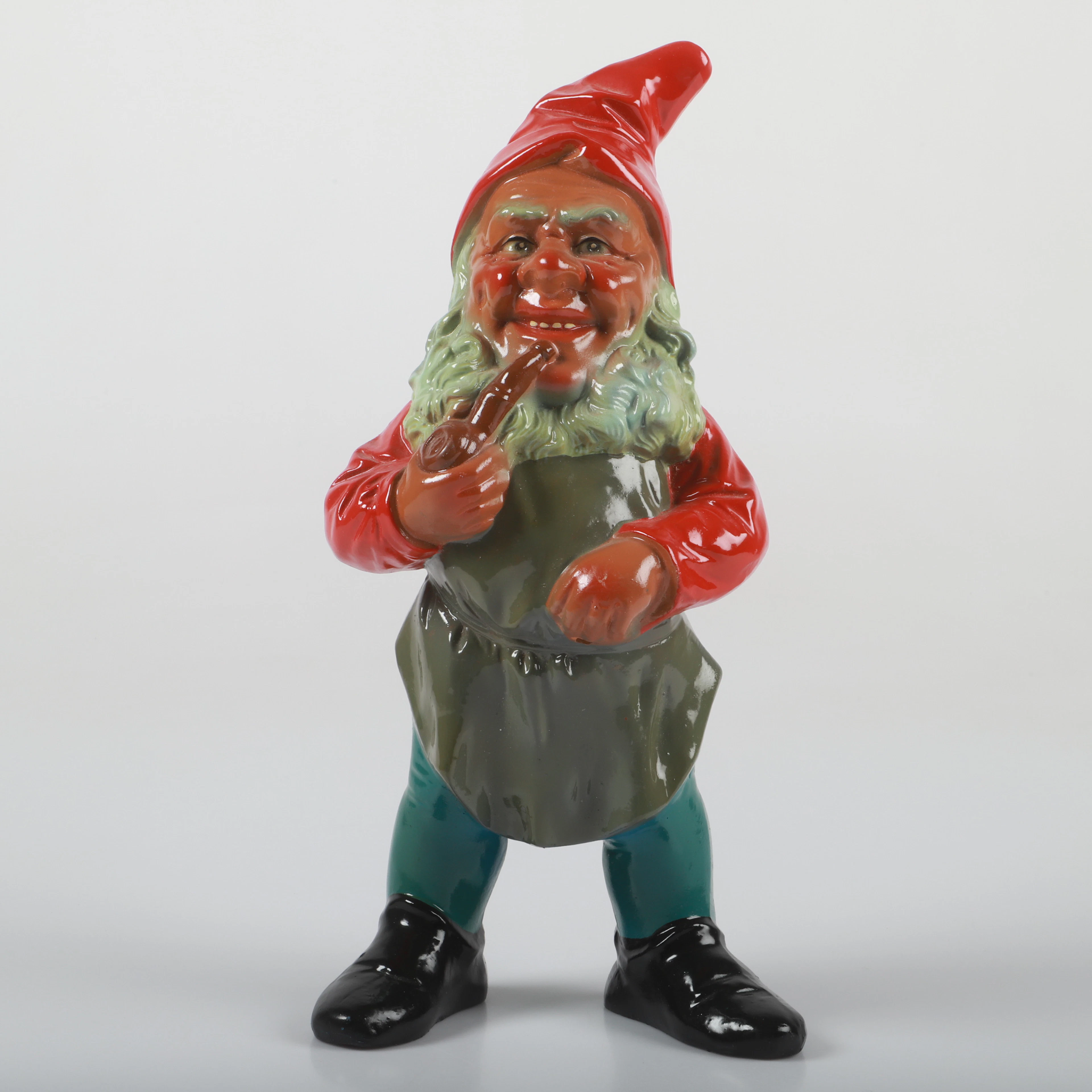 FIGURIN, jultomte, glaserad keramik, 1900-tal.