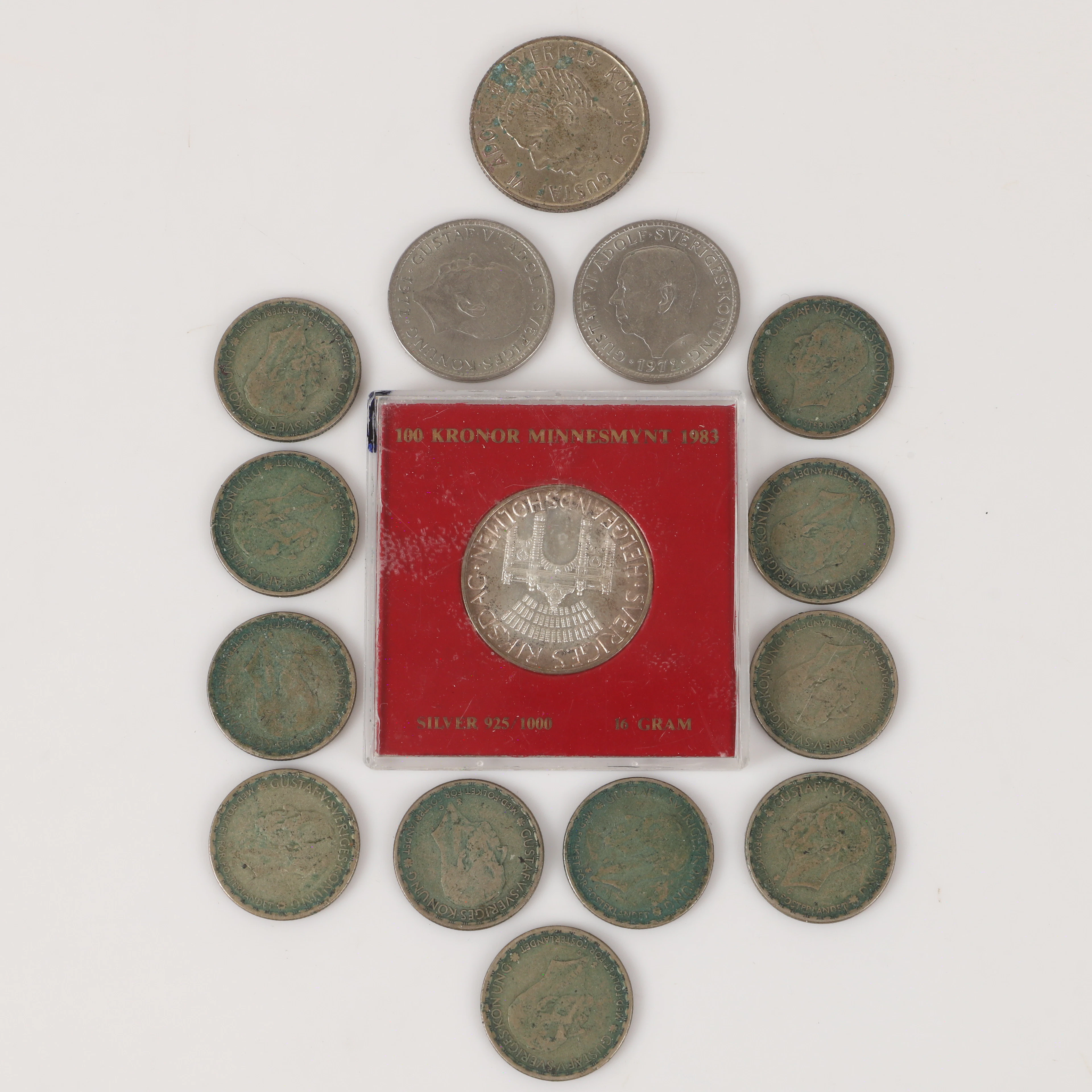 MYNT, 15 stycken, Sverige, 1900-tal.